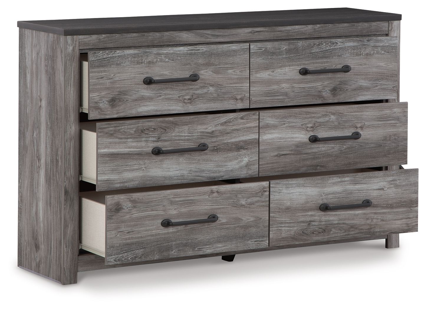 Ashley Furniture Bronyan - Six Drawer Dresser - Dark Gray - Image 3