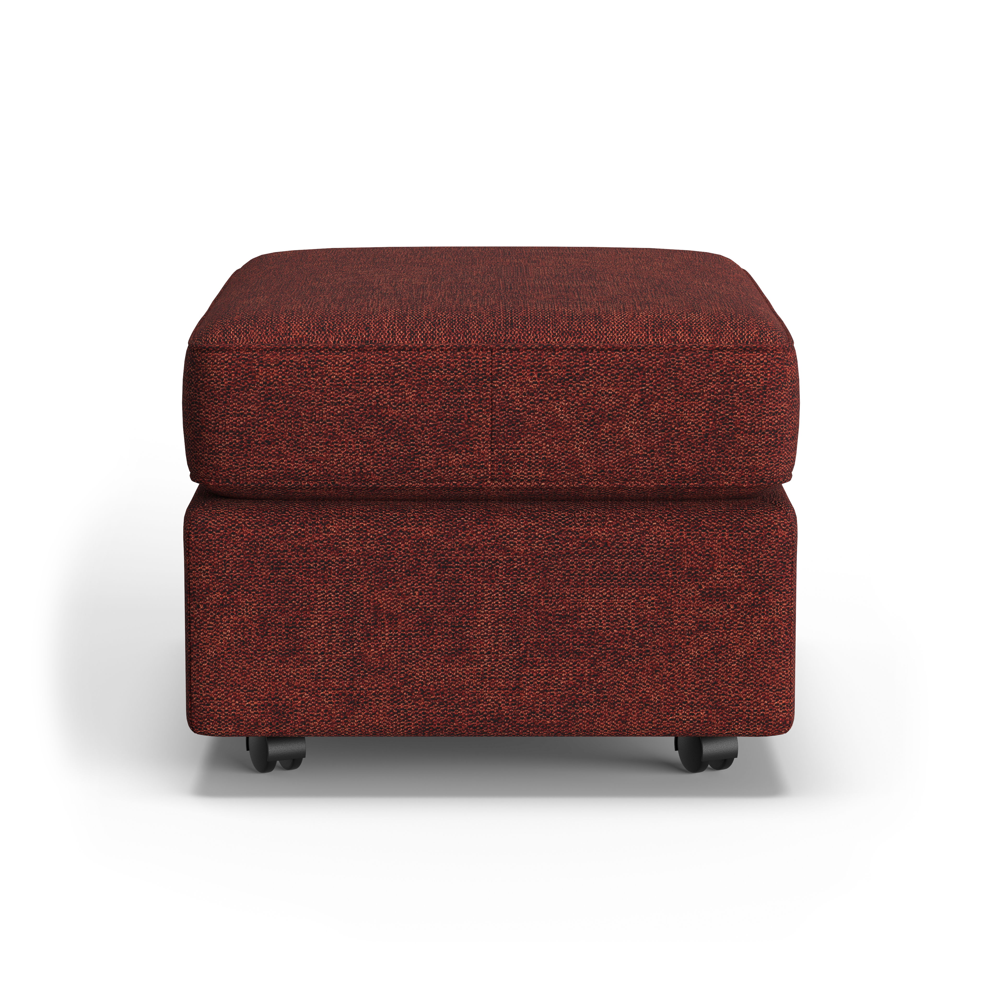 Vail - Fabric Ottoman, dark gray, view 5