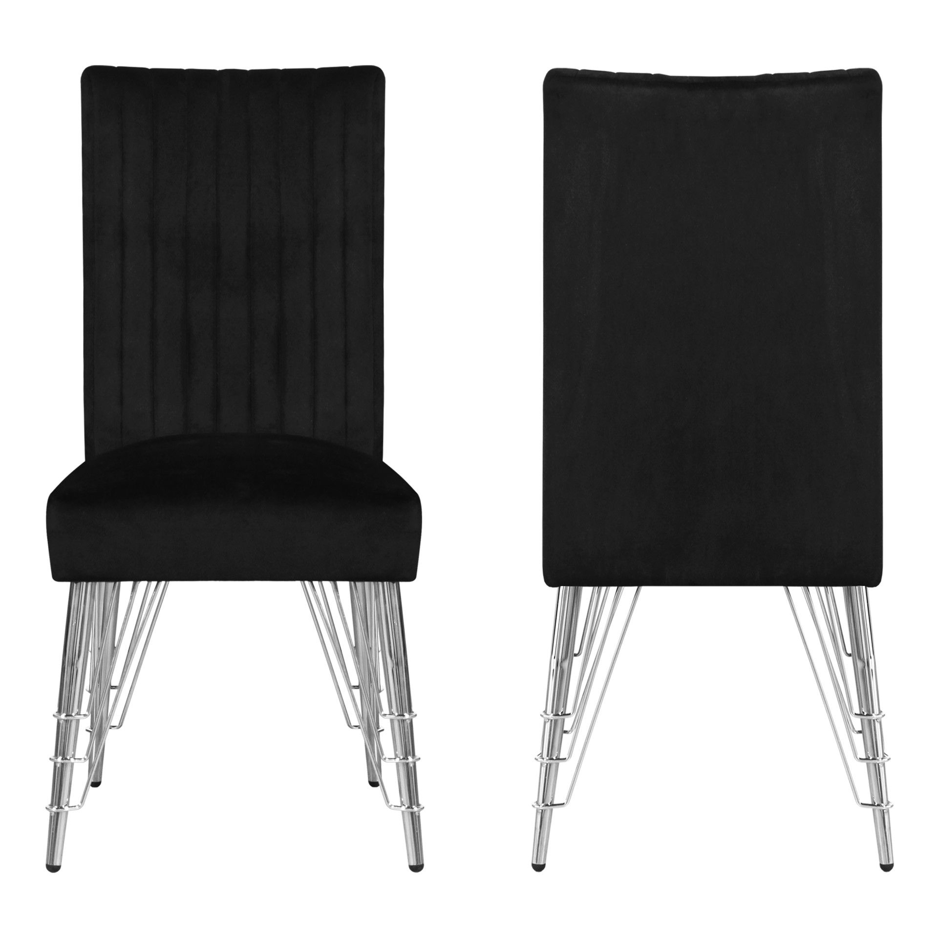 Ava - Dining Chair (Set of 2) - Black, black, view 6