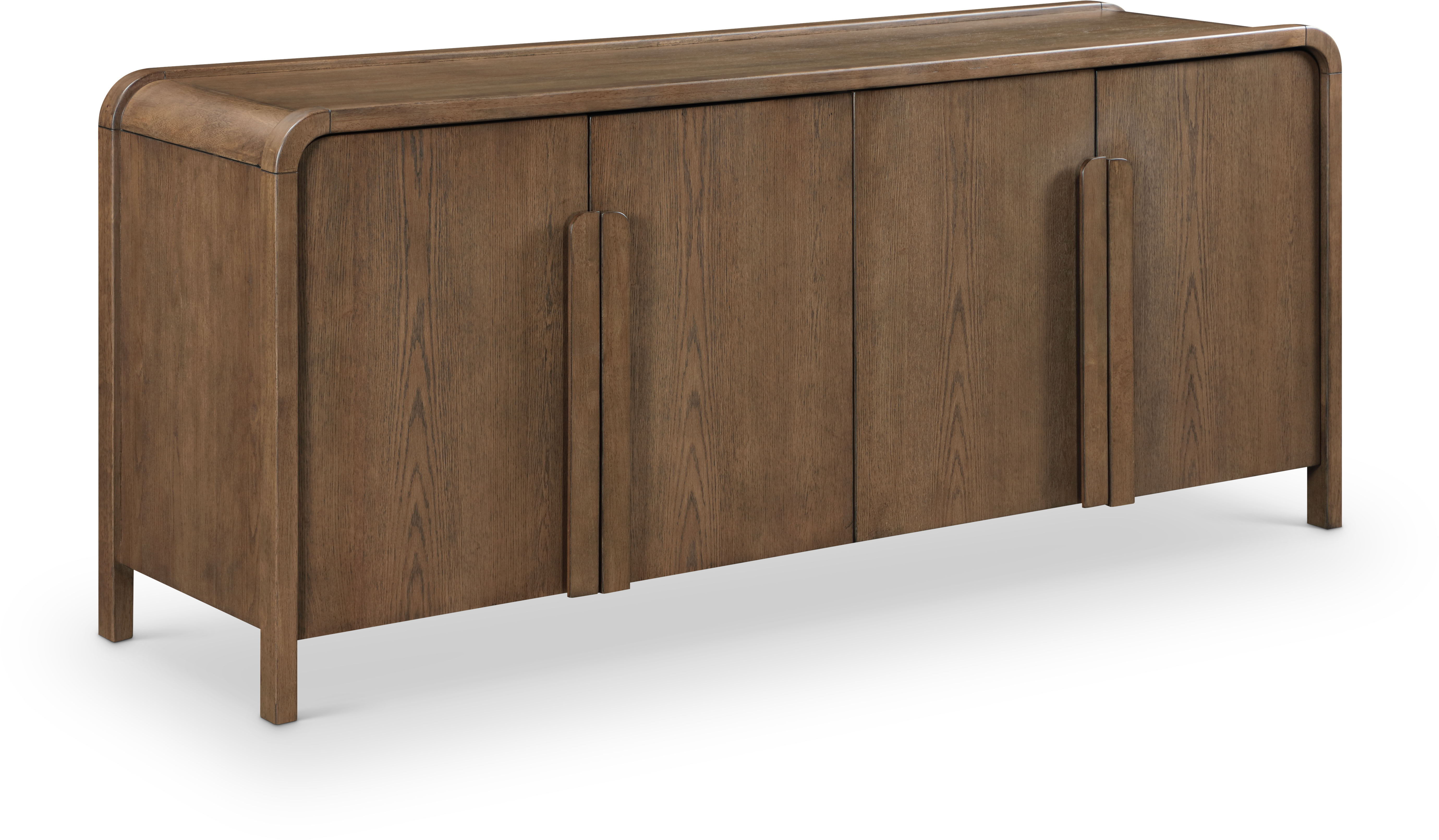 Harmony - Oak Veneer And Solid Wood Sideboard/Buffet - Brown