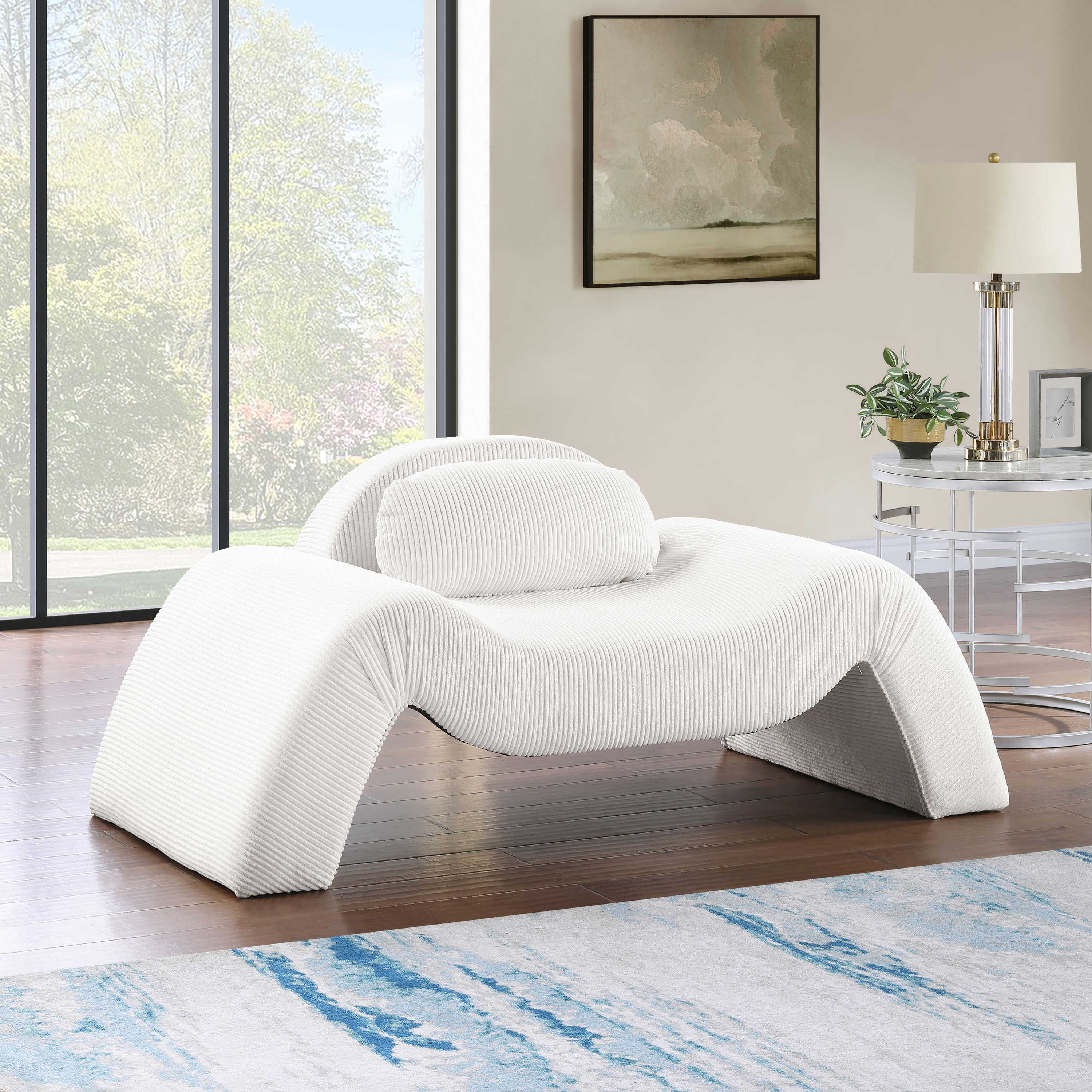 Austin - Corduroy Accent Chair - Cream