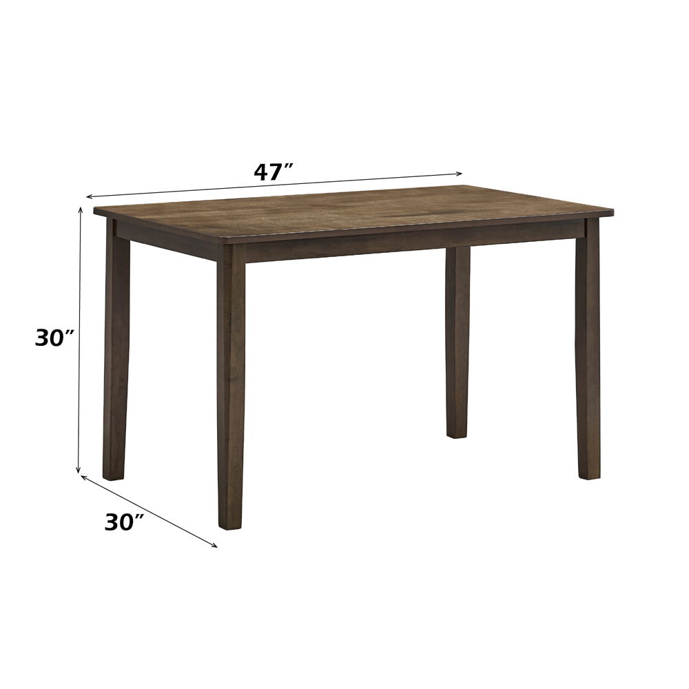 Damica - Dining Table - Walnut, dark brown, view 6
