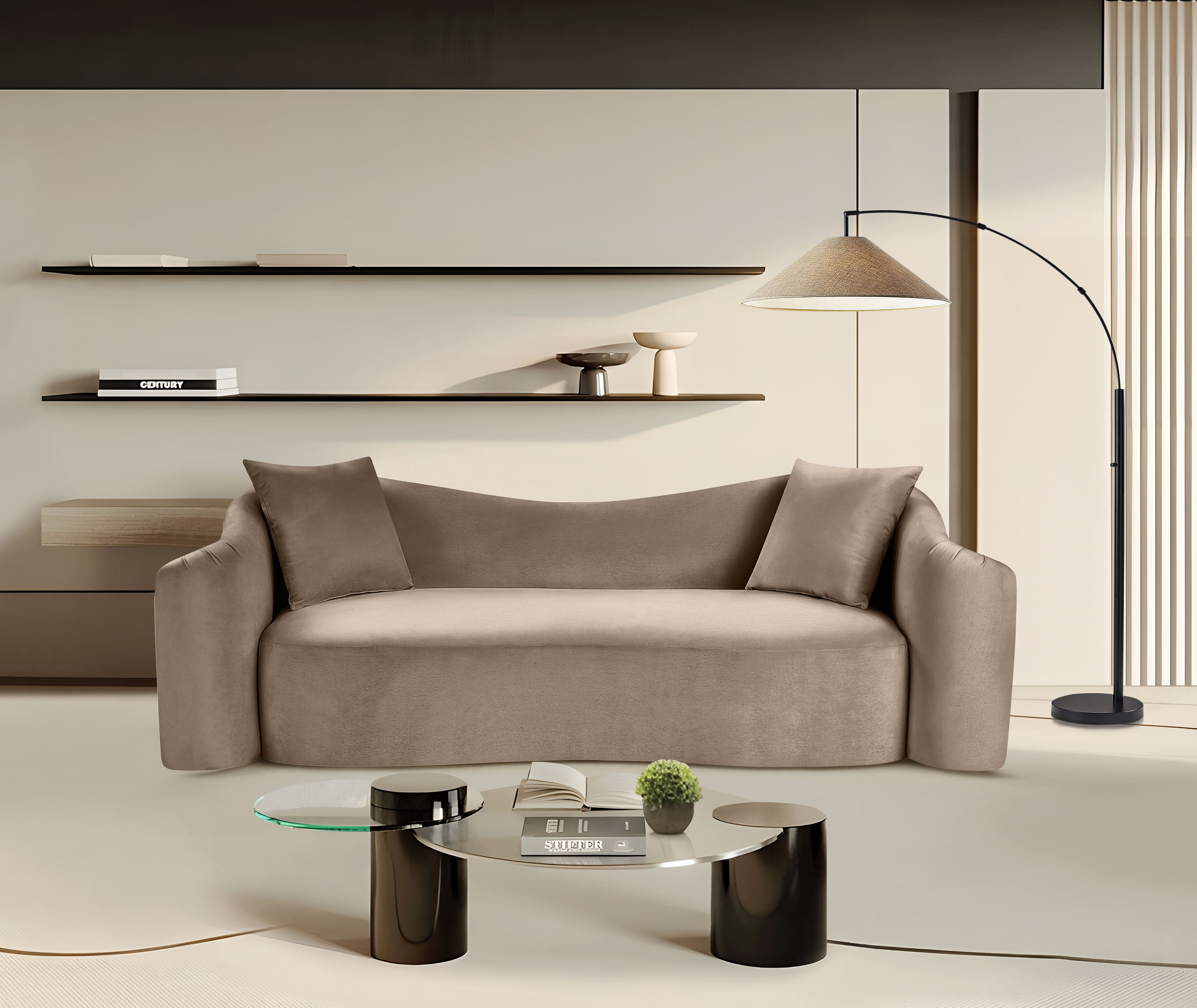 Destin - Sofa - Taupe