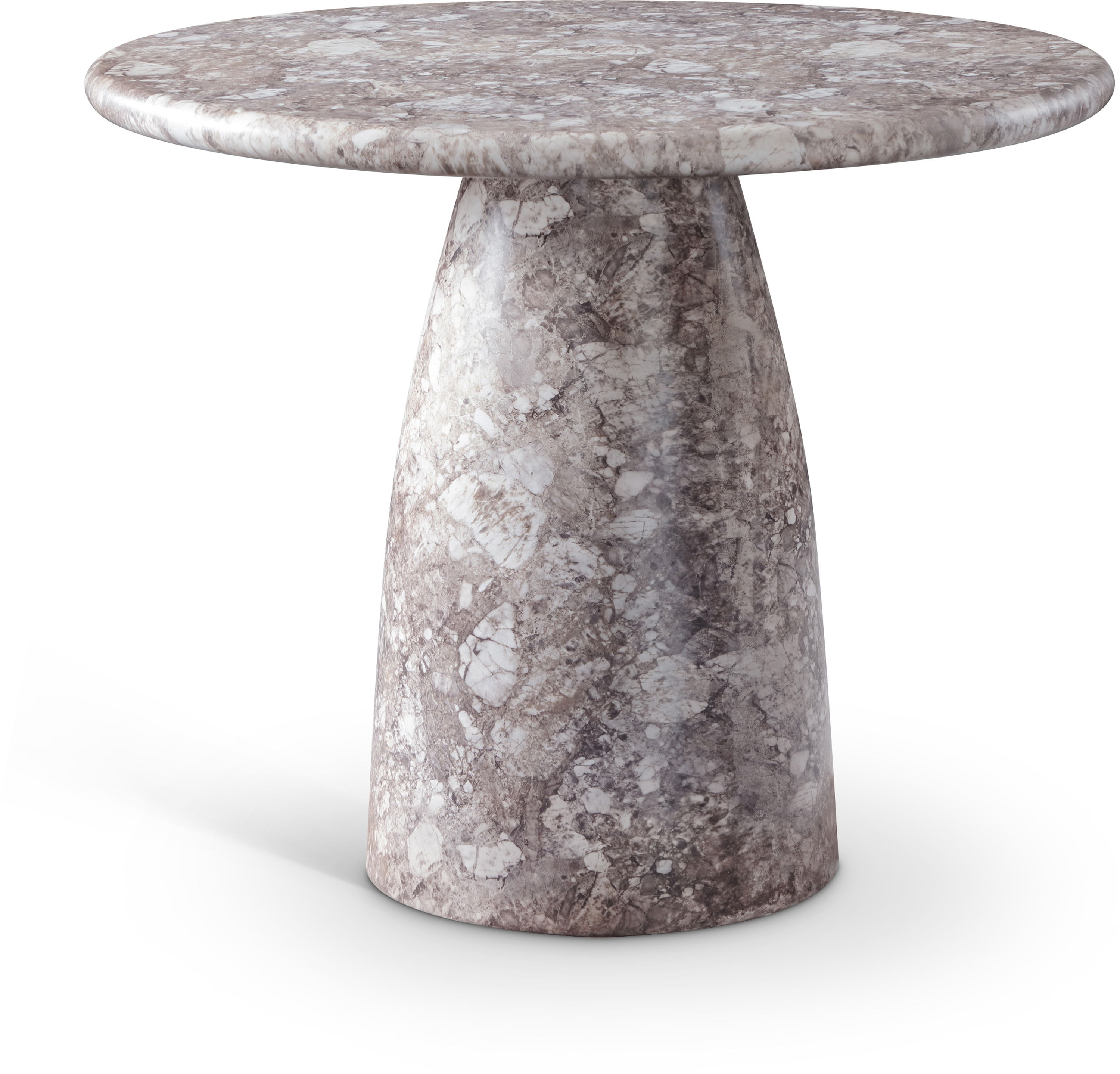 Cosenza - 36" Marble Finish Concrete Dining Table - Brown