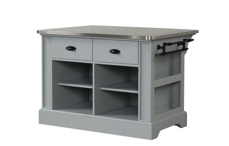 Urrur - Kitchen Island - Gray, gray, view 2