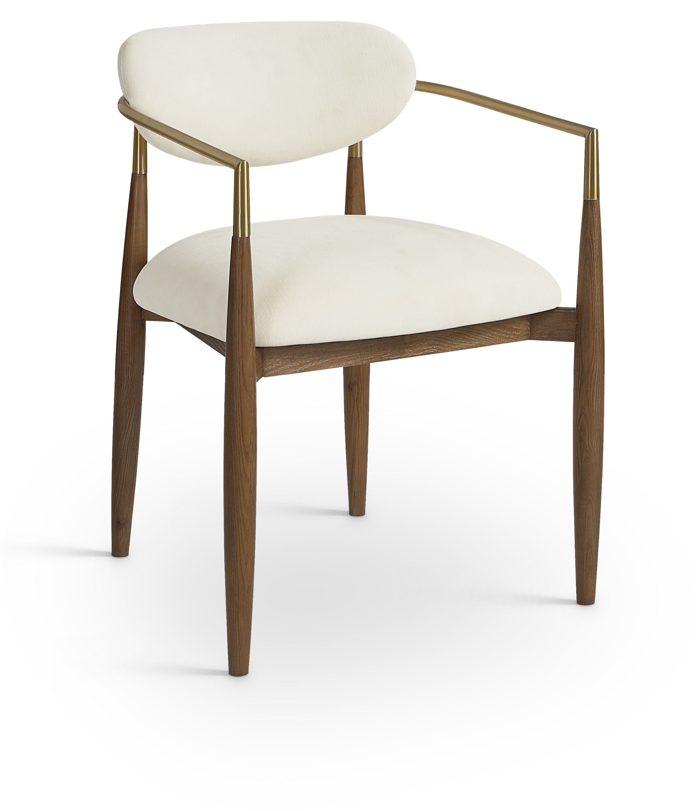 Riccio - Upholstered Dining Arm Chair (Set of 2) - Beige