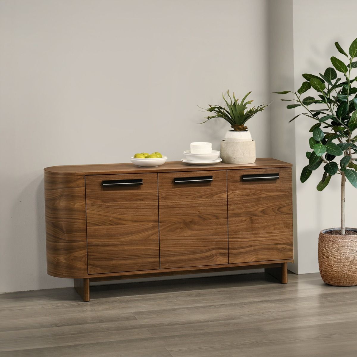 Kyree - Server - Walnut, dark brown, view 5