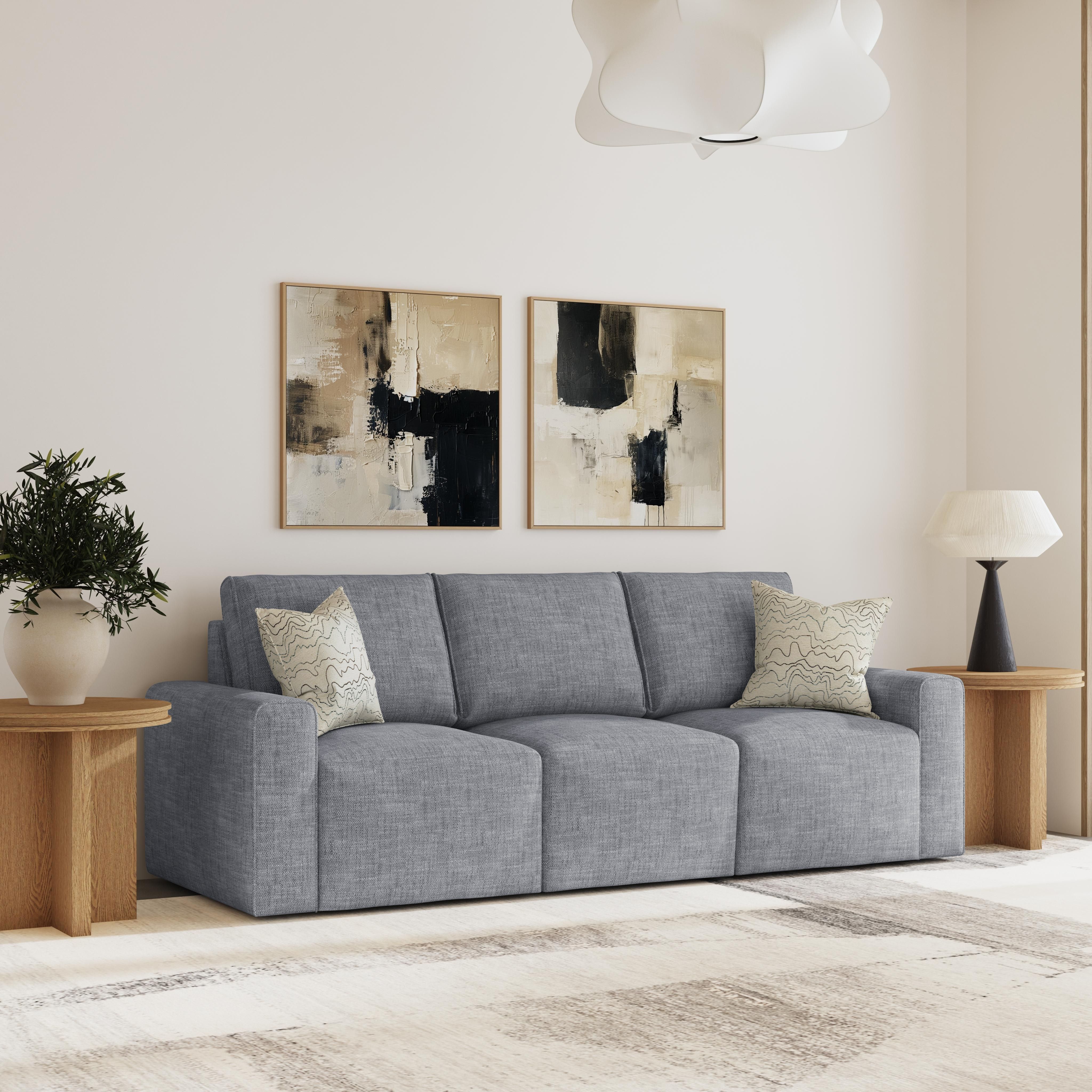 Dawson - Fabric Stationary Sofa, light brown, view 8