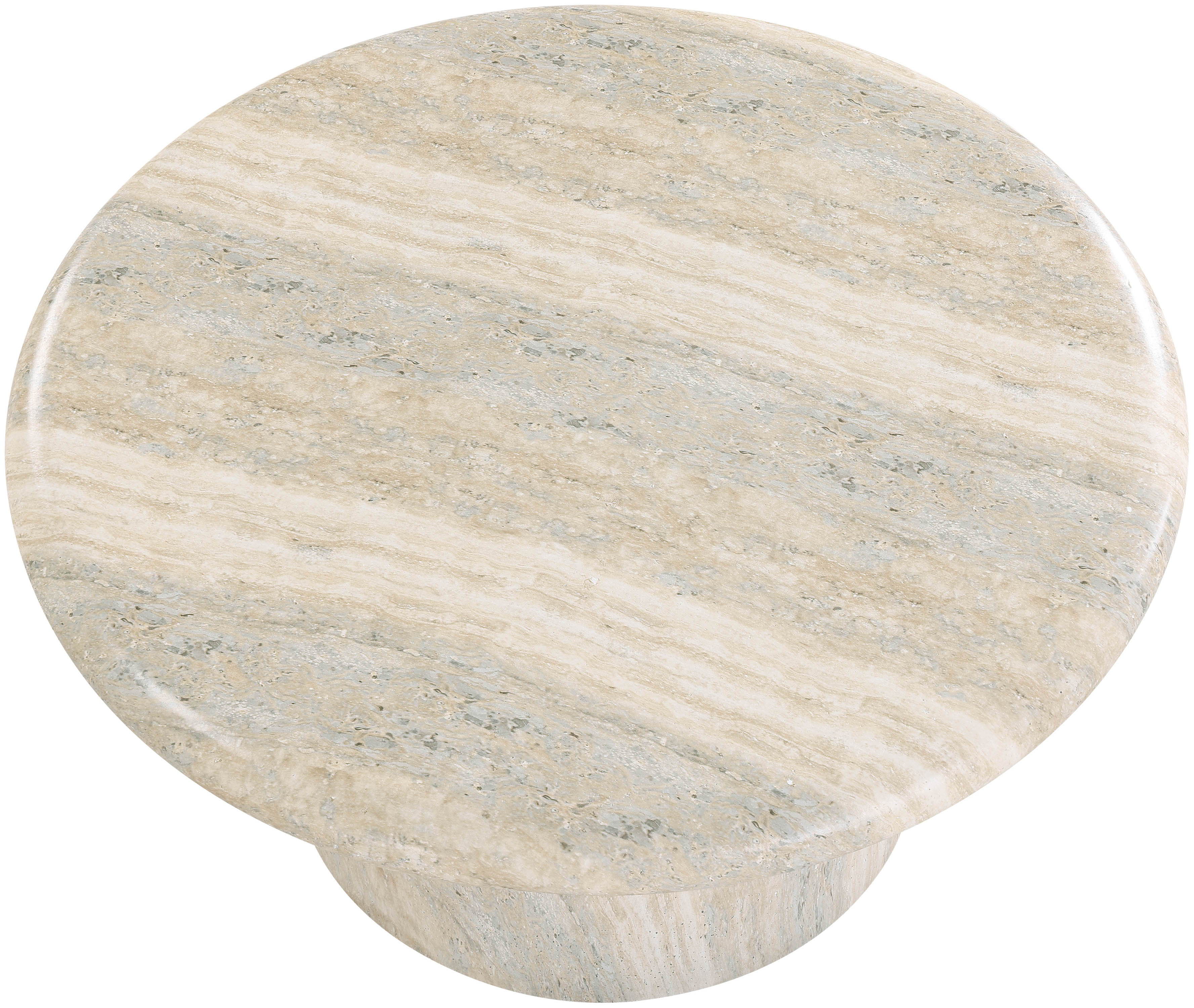 Emara - 12" Concrete And Fiberglass Indoor / Outdoor Coffee Table - Natural