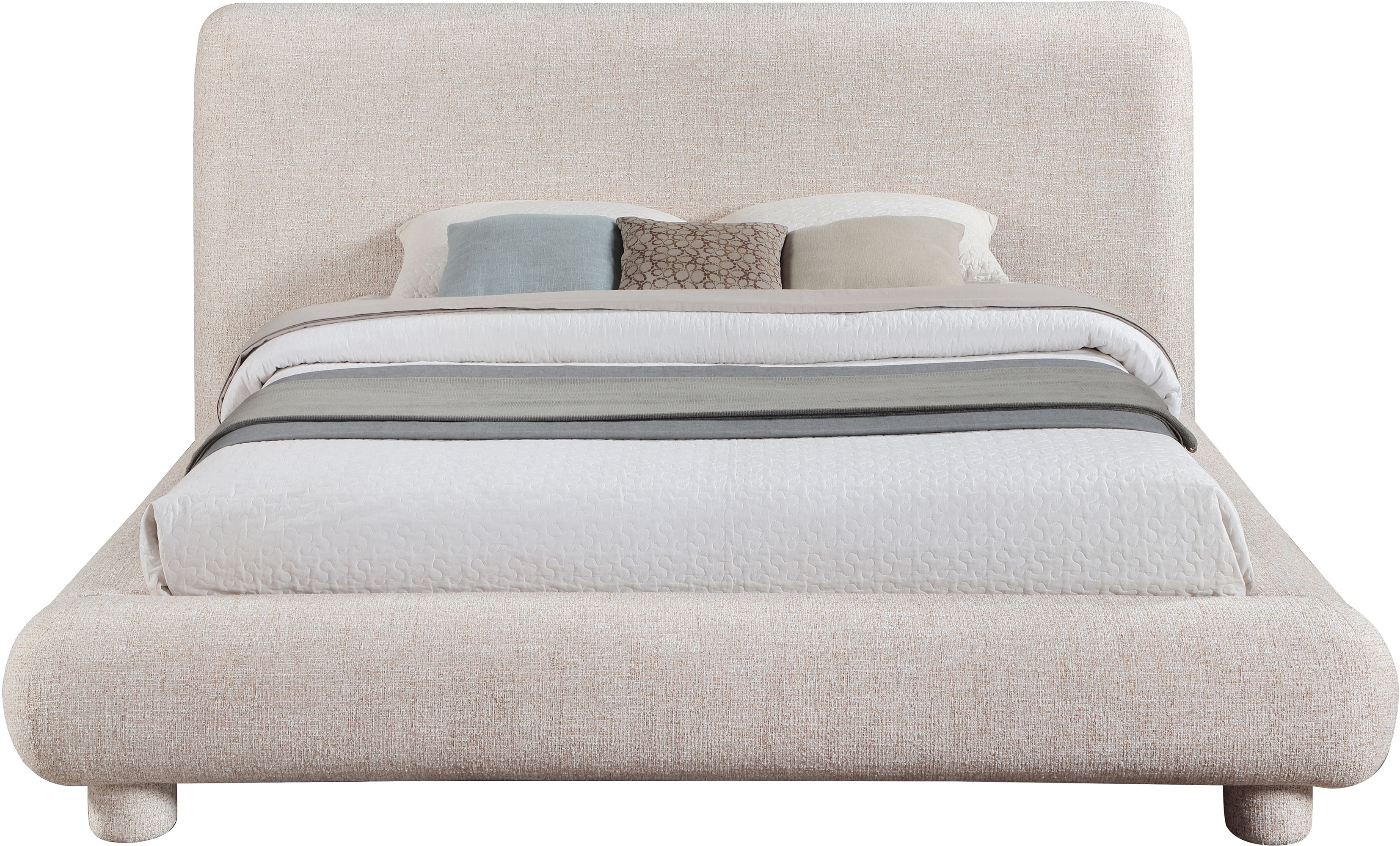 Blair - Fabric Queen Bed - Beige