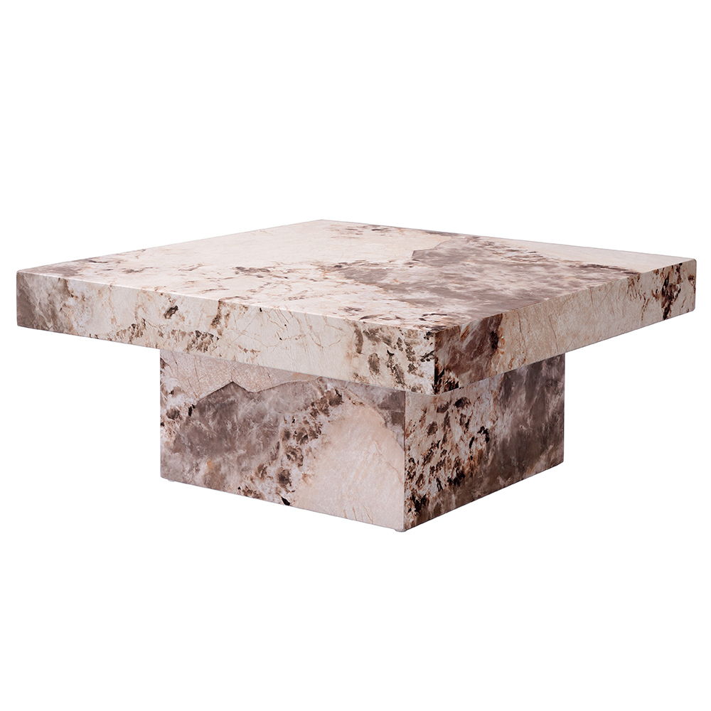 Fultan - Coffee Table - Engineered Stone, pink, view 3