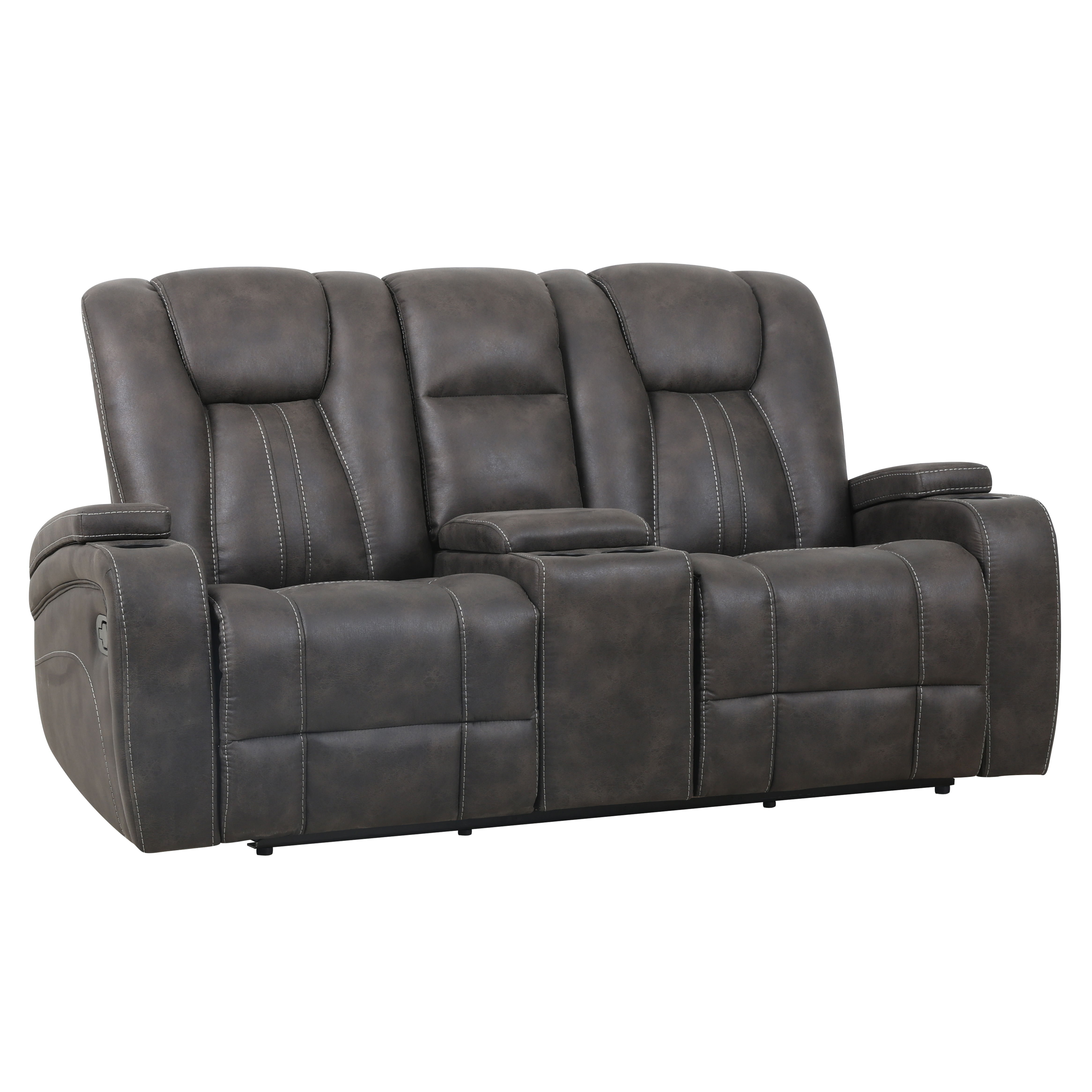Marlow - Manual Recliner Loveseat - Charcoal