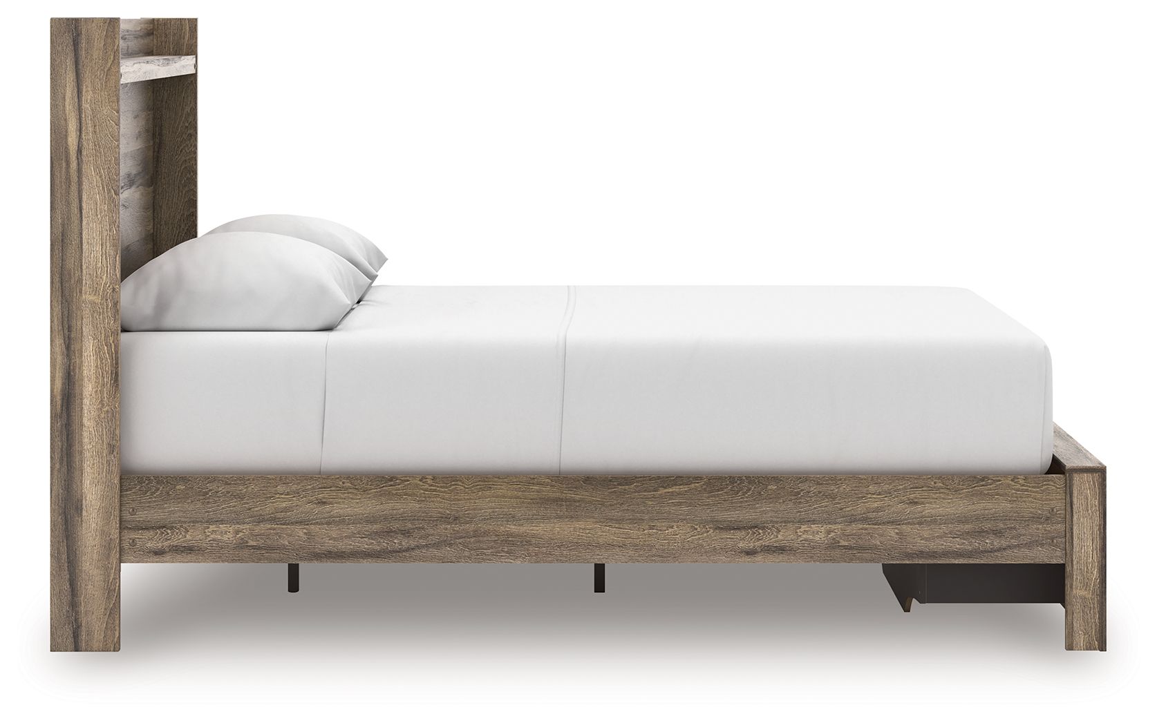 Ashley Furniture Elbrim - Queen Panel Storage Bed - Brown - Image 8