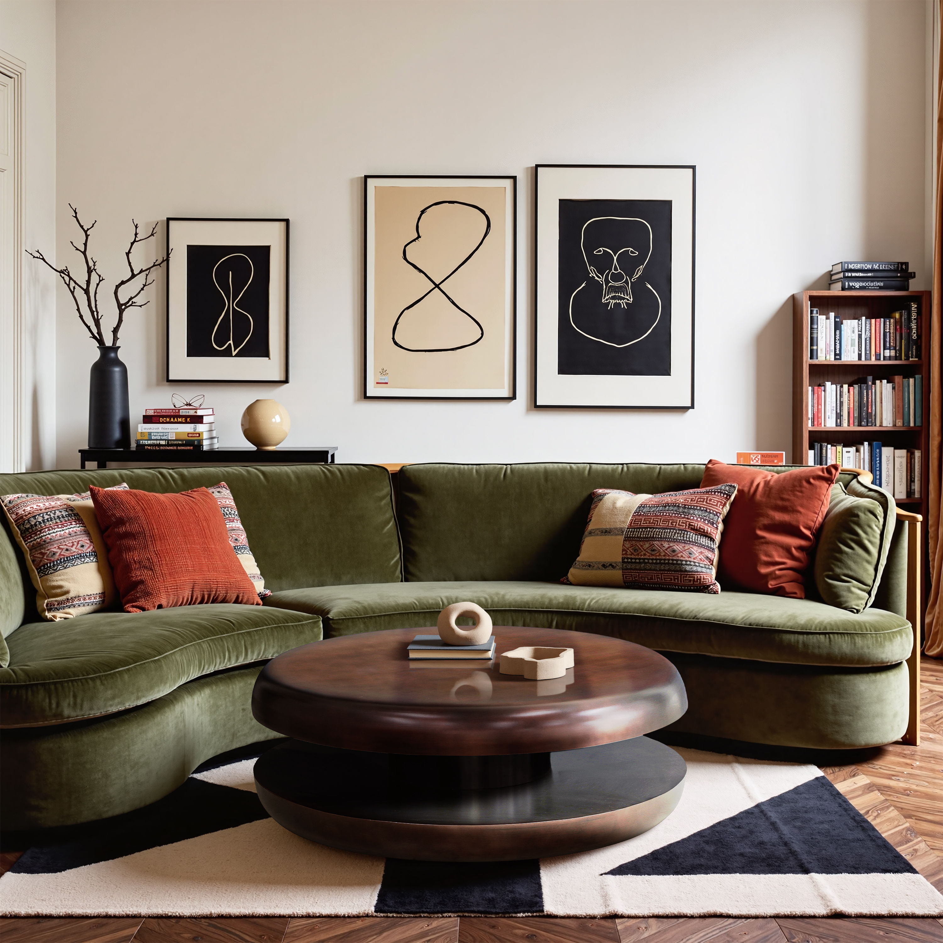 Jamison - Iron Coffee Table - Brown