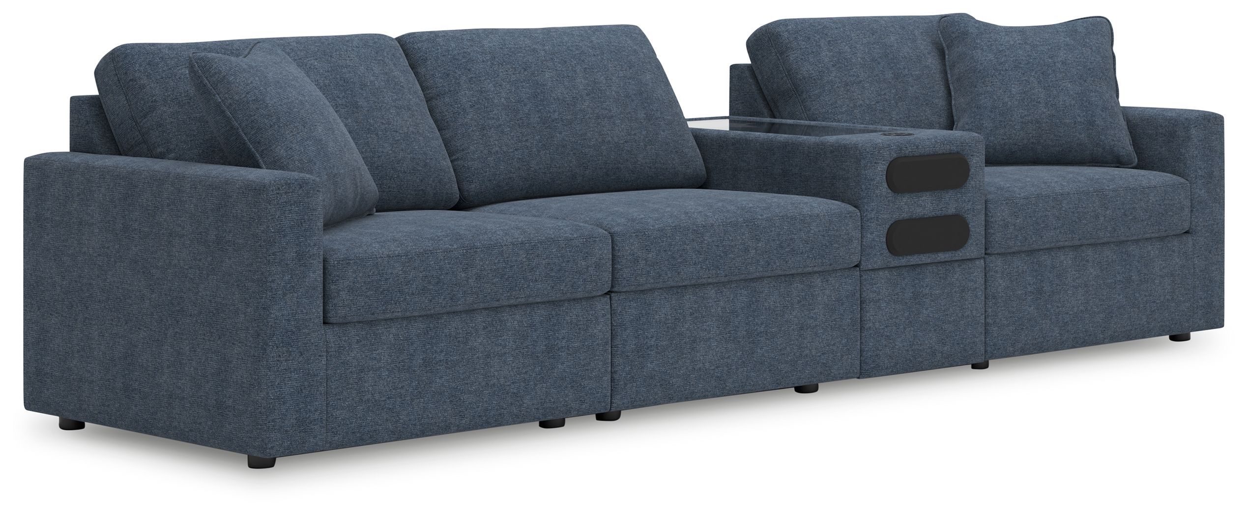 4 Pc · Sectional With Audio System Console