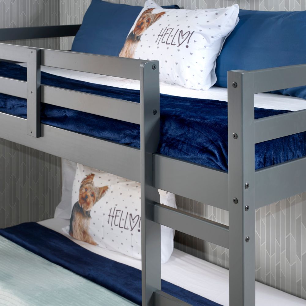 Gaston - Twin Loft Bed - Gray, gray, view 3