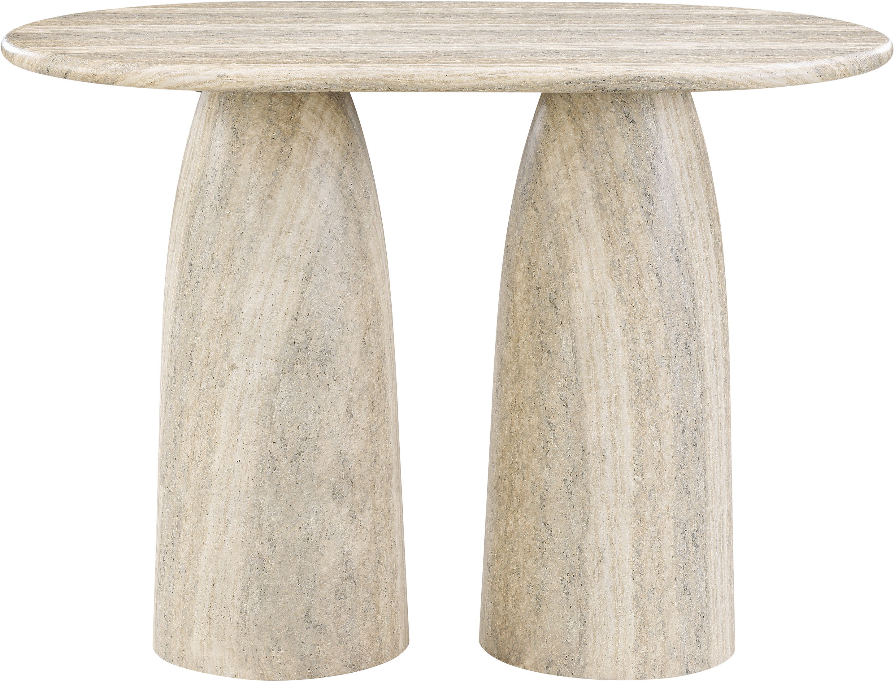 Cosenza - Concrete Indoor / Outdoor Bar Table (3 Boxes) - Travertine