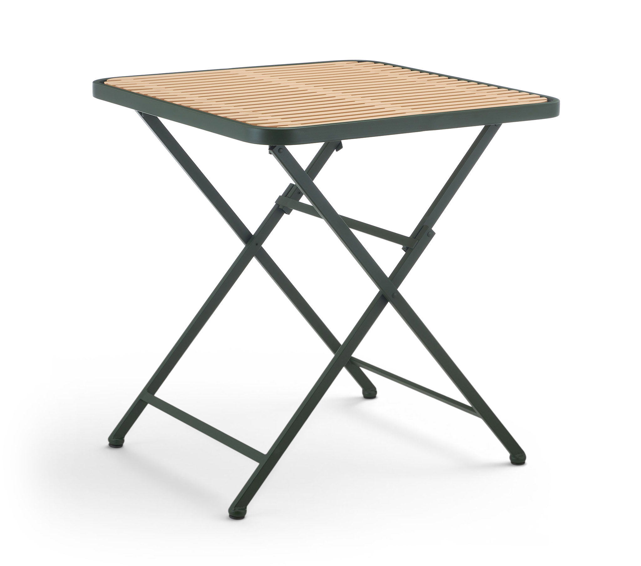 Marilla - Iron Outdoor Dining Table - Green / Natural
