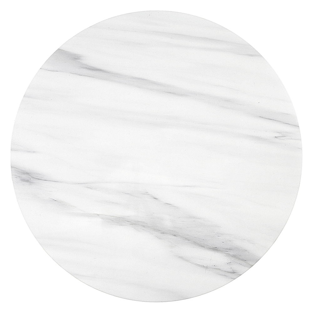 Zaid - End Table - Engineering Marble & White High Gloss, white, view 5