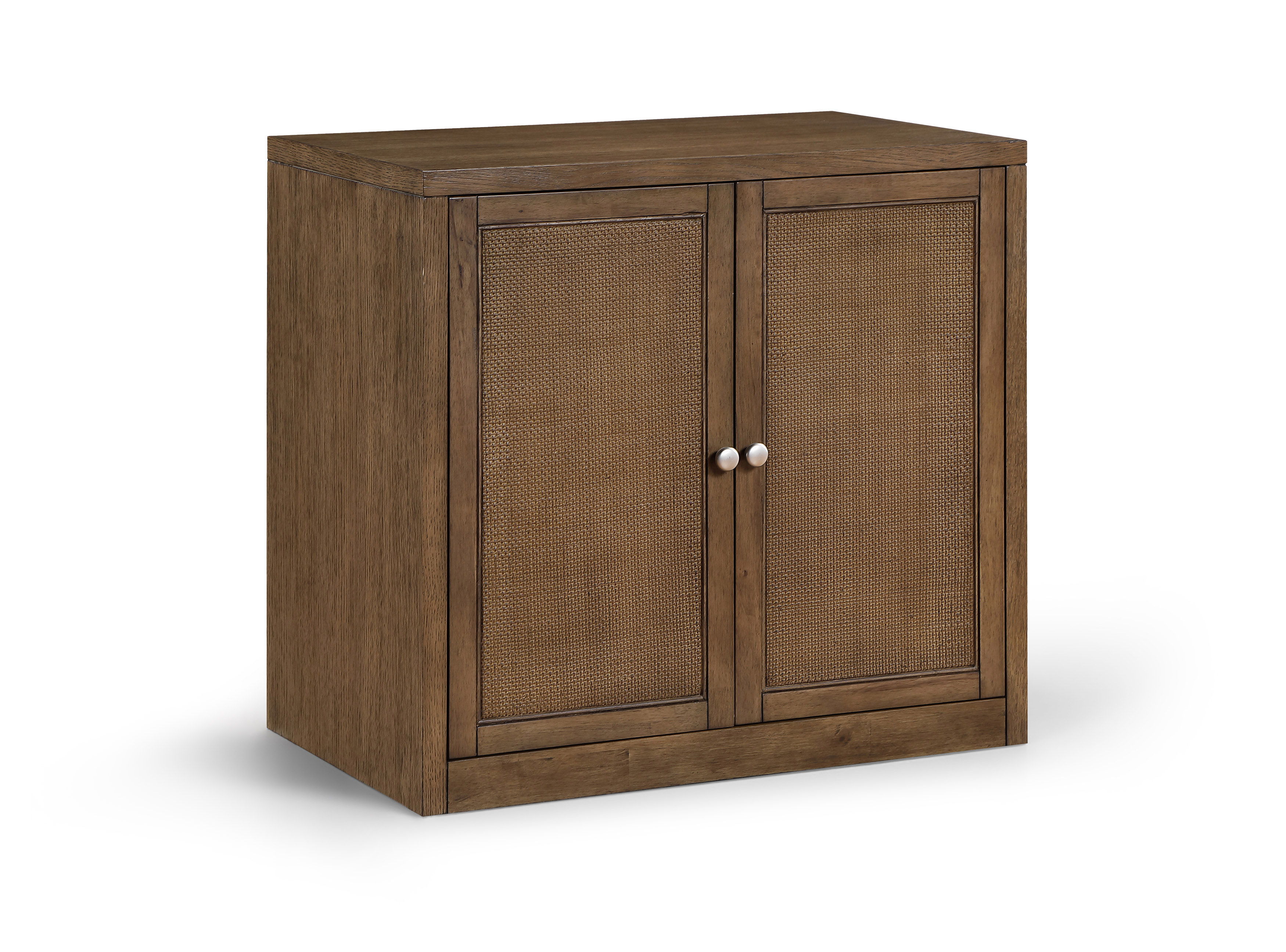 Solid Wood, Oak Veneer And Stainless Steel Sideboard/Buffet