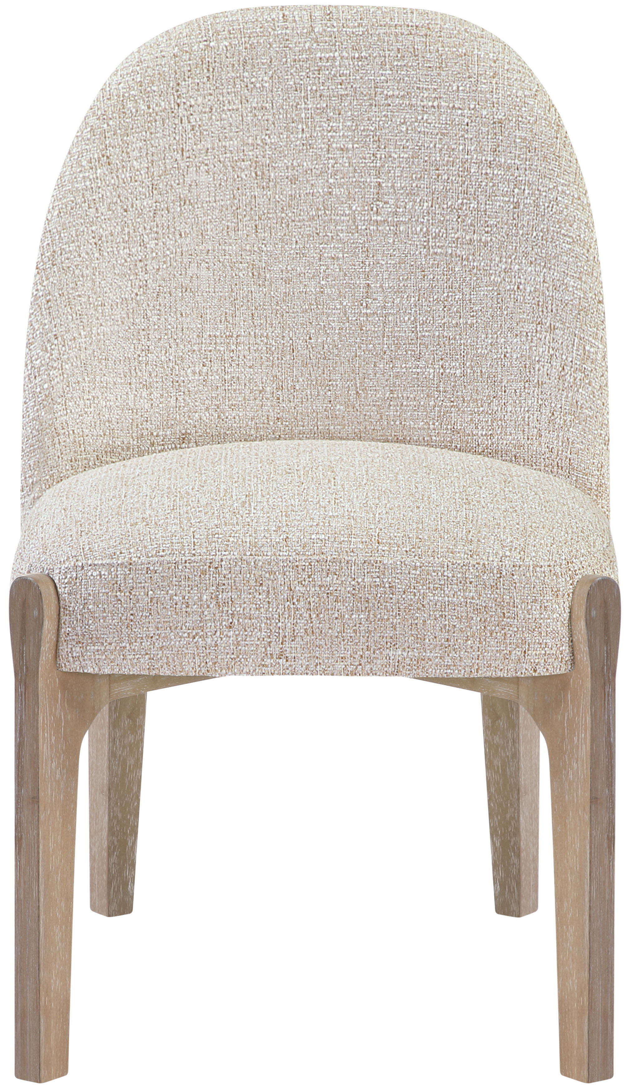 Torino - Fabric Upholstered Dining Chair (Set of 2) - Beige / Natural