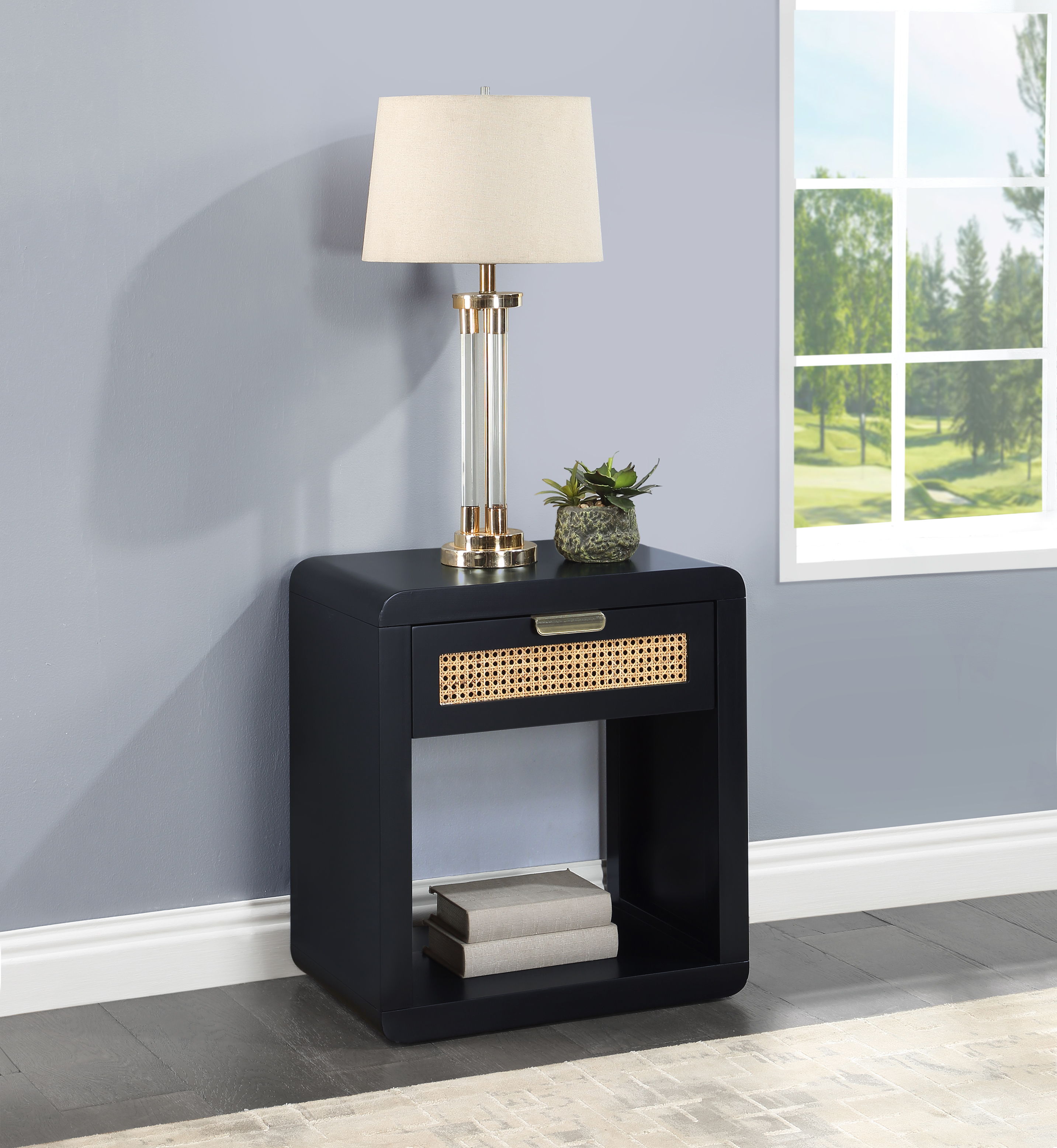 Langham - Night Stand - Black