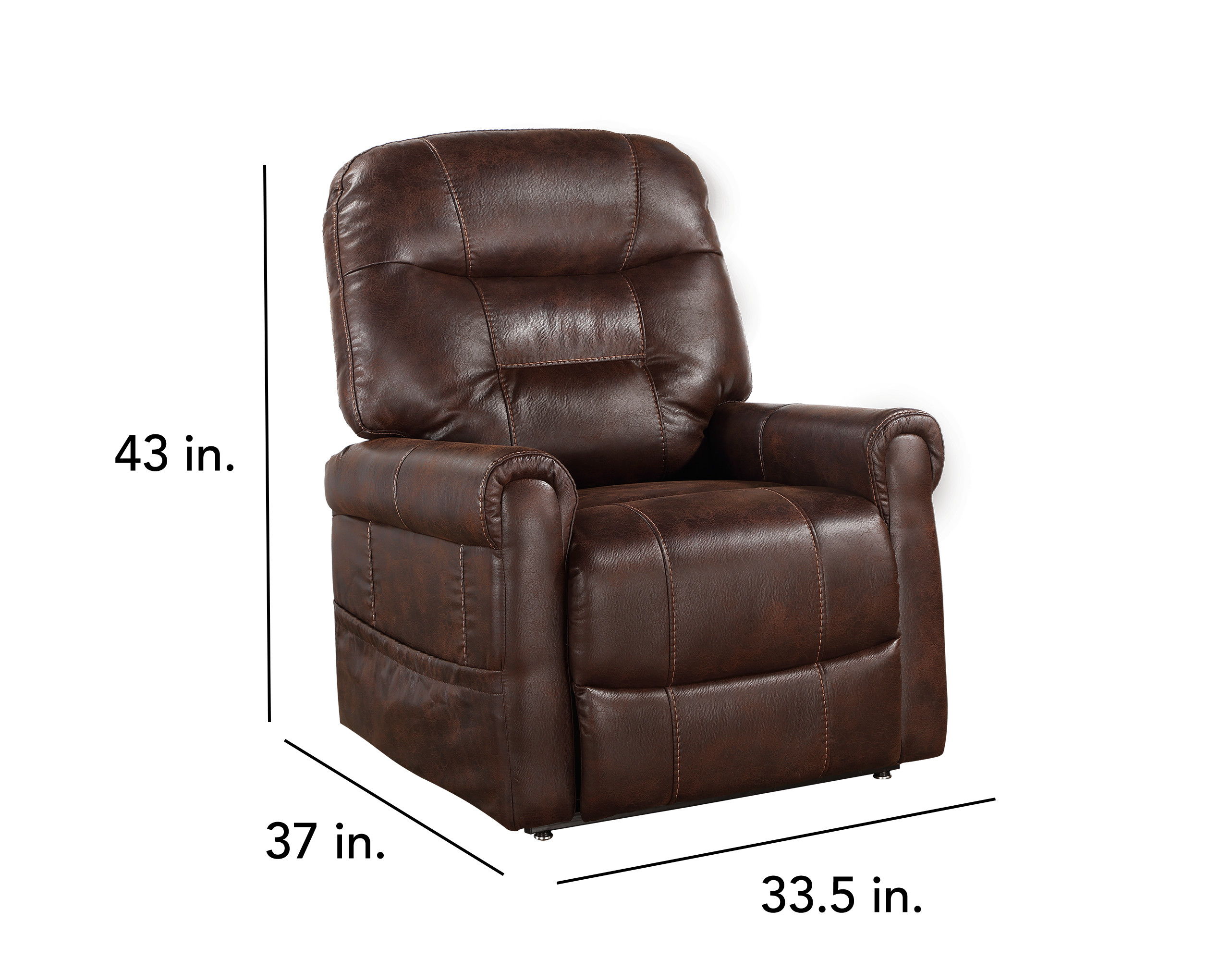 Ottawa - Power Lift Chair With Heat - Walnut