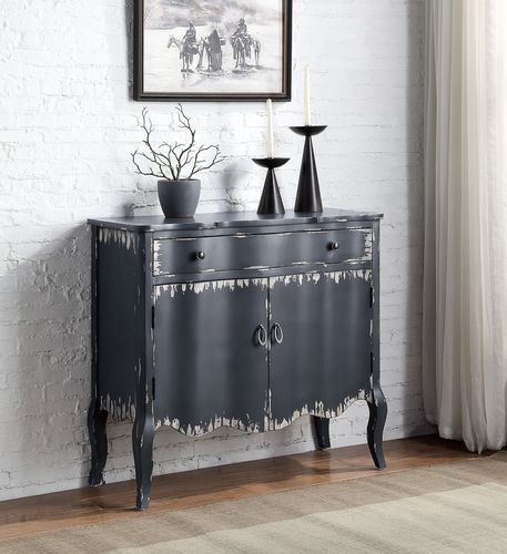 Deianira - Console Cabinet - Antique Gray, black