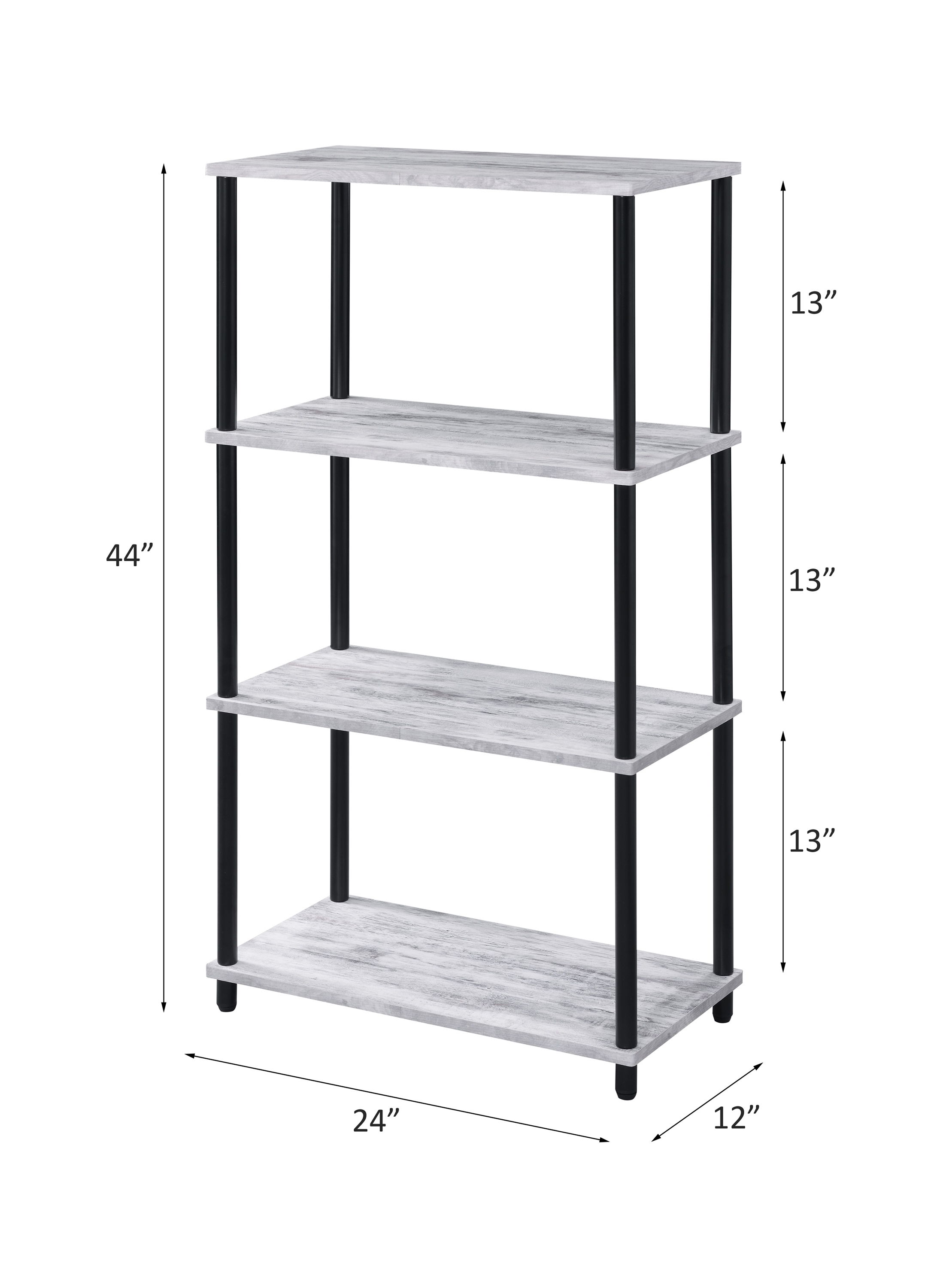 Nypho - Bookshelf - Antique White & Black, beige, view 3
