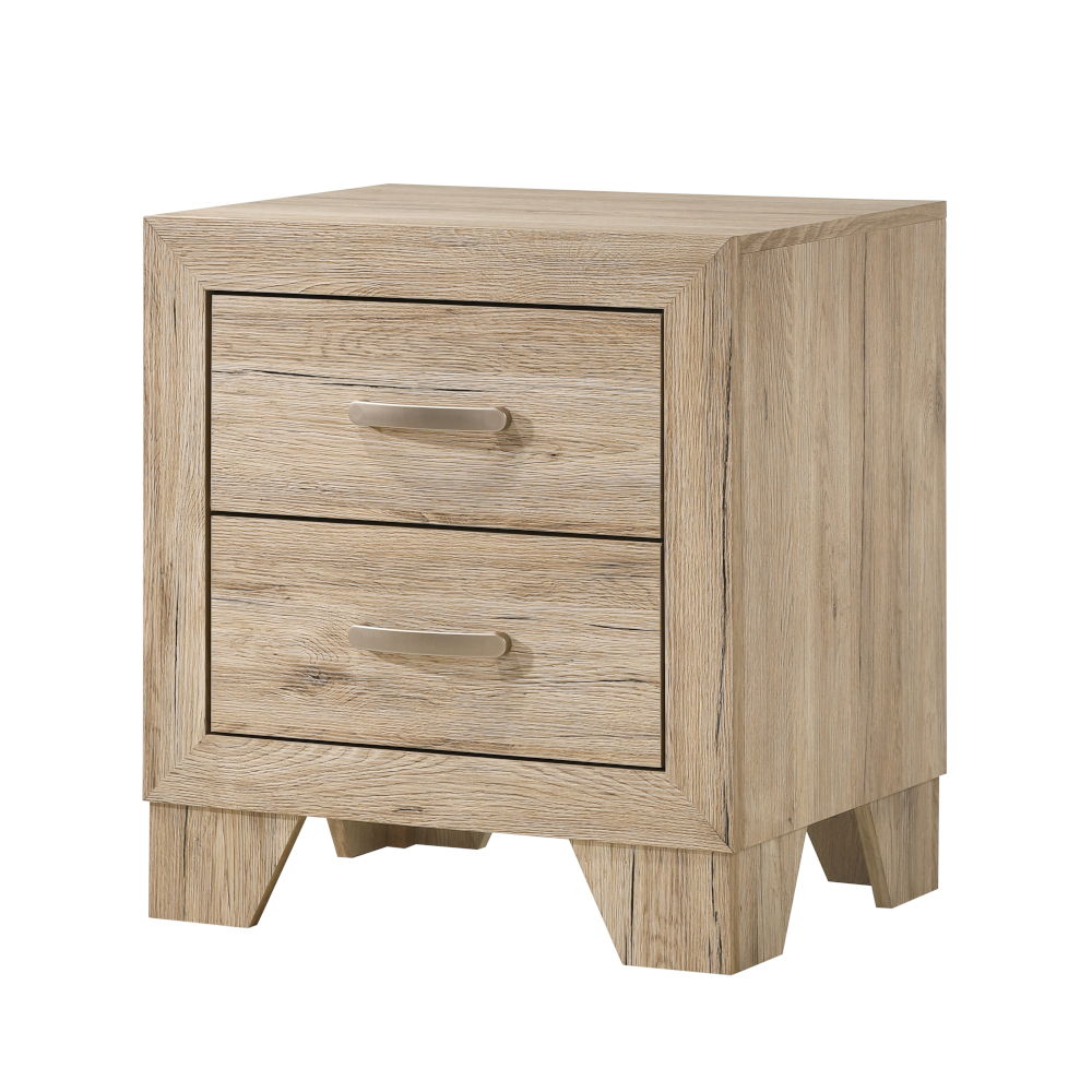 Miquell - Nightstand - Natural, beige, view 2