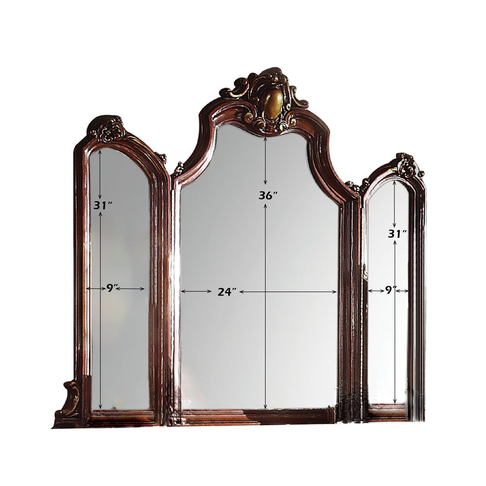 Picardy - Mirror - Honey Oak, light brown, view 3