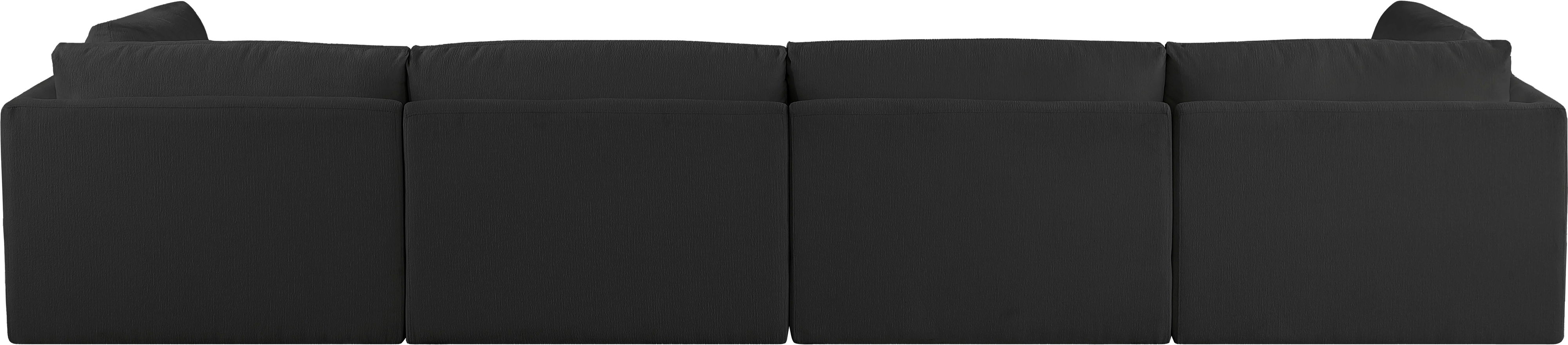 Ease - 4 Piece Modular Sofa - Black