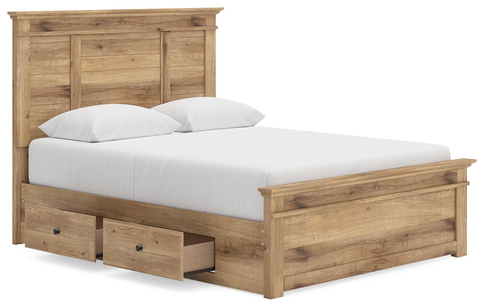 Ashley Furniture Makidern - Queen Panel Storage Bed With Under Bed Storage Unit - Tan - Image 6