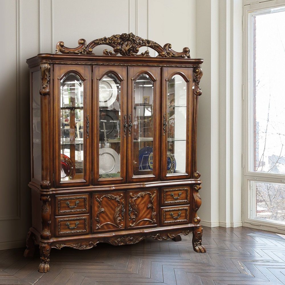 Dresden - Hutch & Buffet - Cherry Oak, dark brown