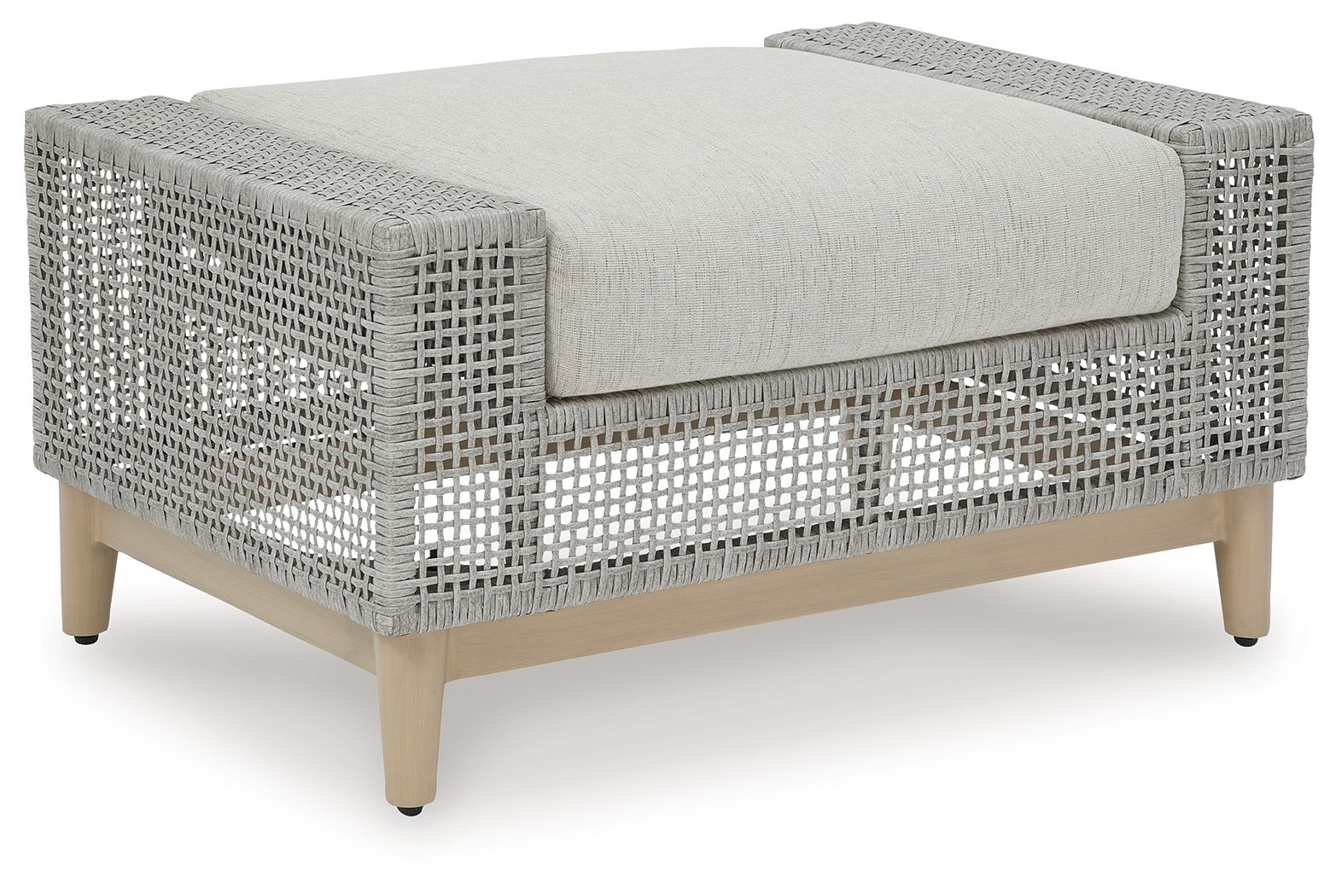 Ashley Seton Creek Ottoman with Cushion - Gray