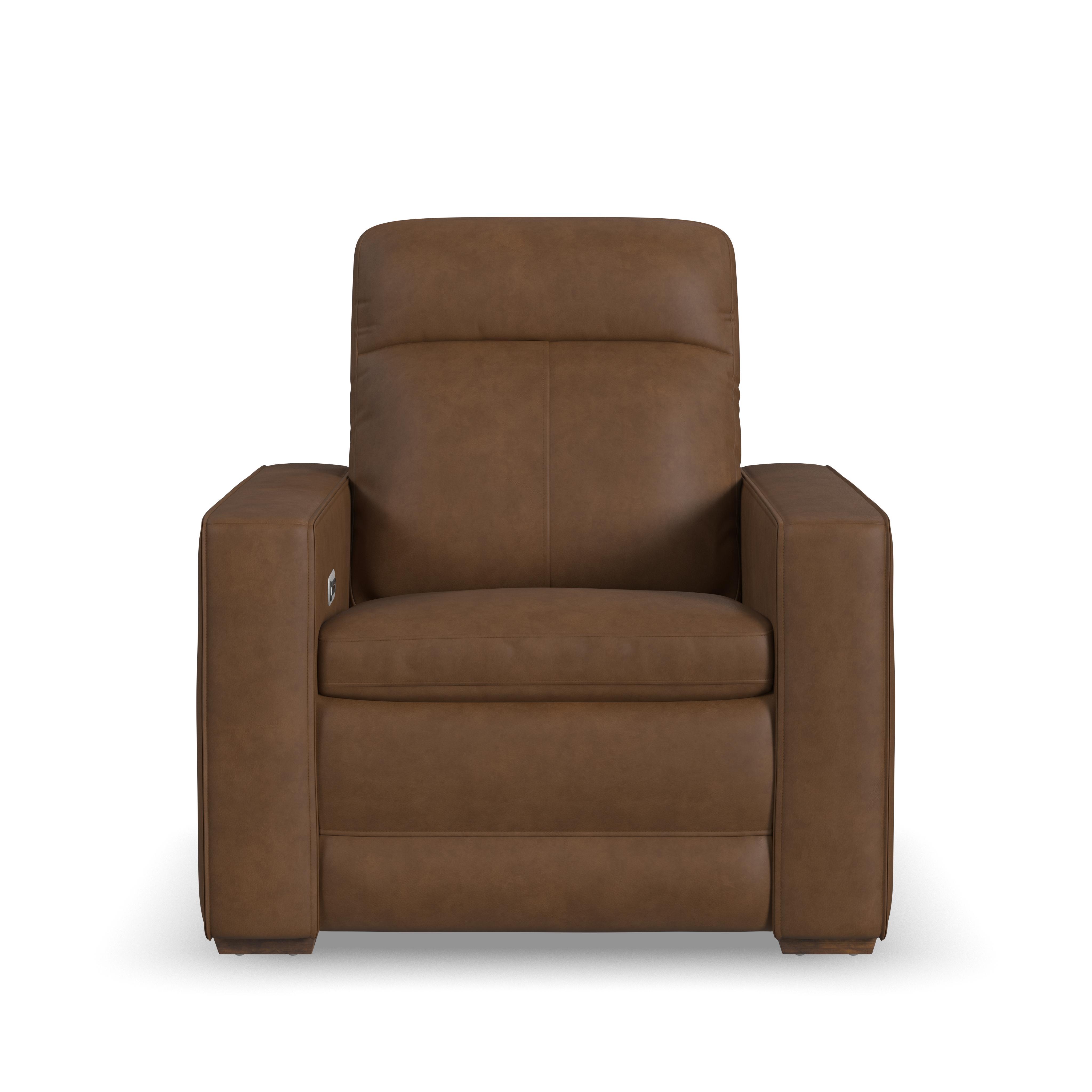 Dutch - Power Recliner With Power Headrest & Lumbar - Dark Brown, dark brown, view 2