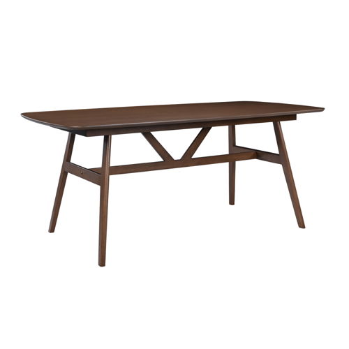 Miller - 78" Complete Dining Table - Walnut, dark brown