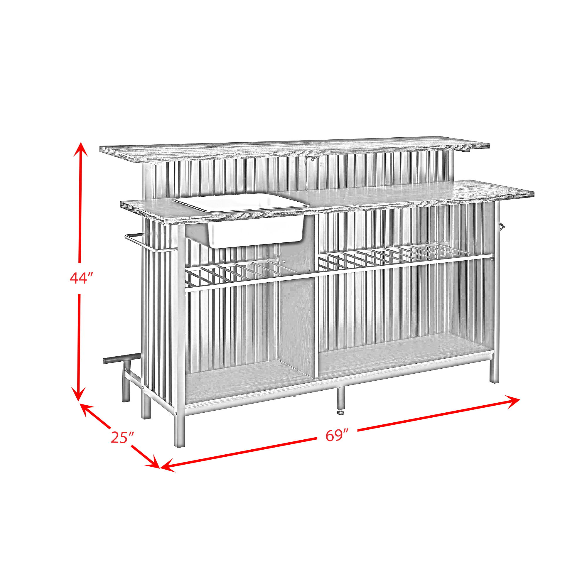 Leilani - Bar Table - Black