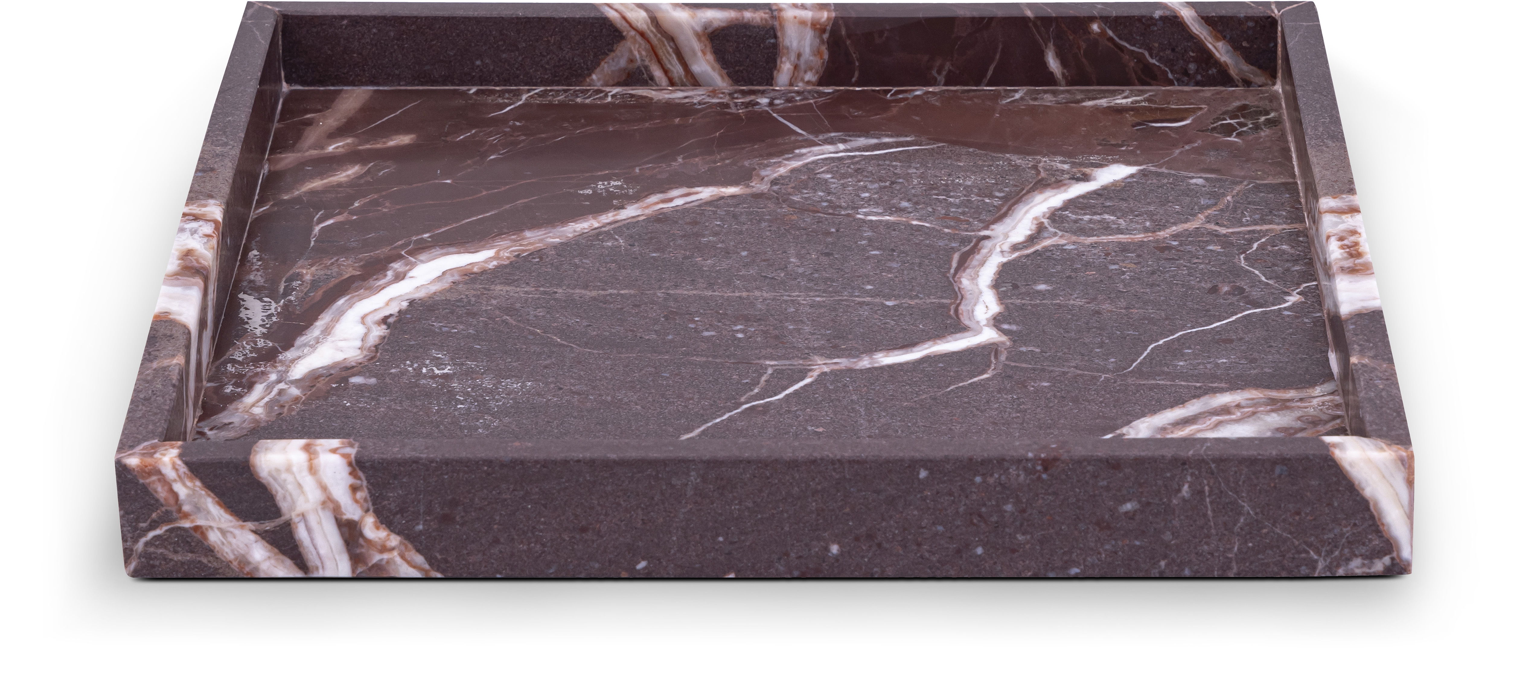 Barletta - Marble Square Tray - Cherry