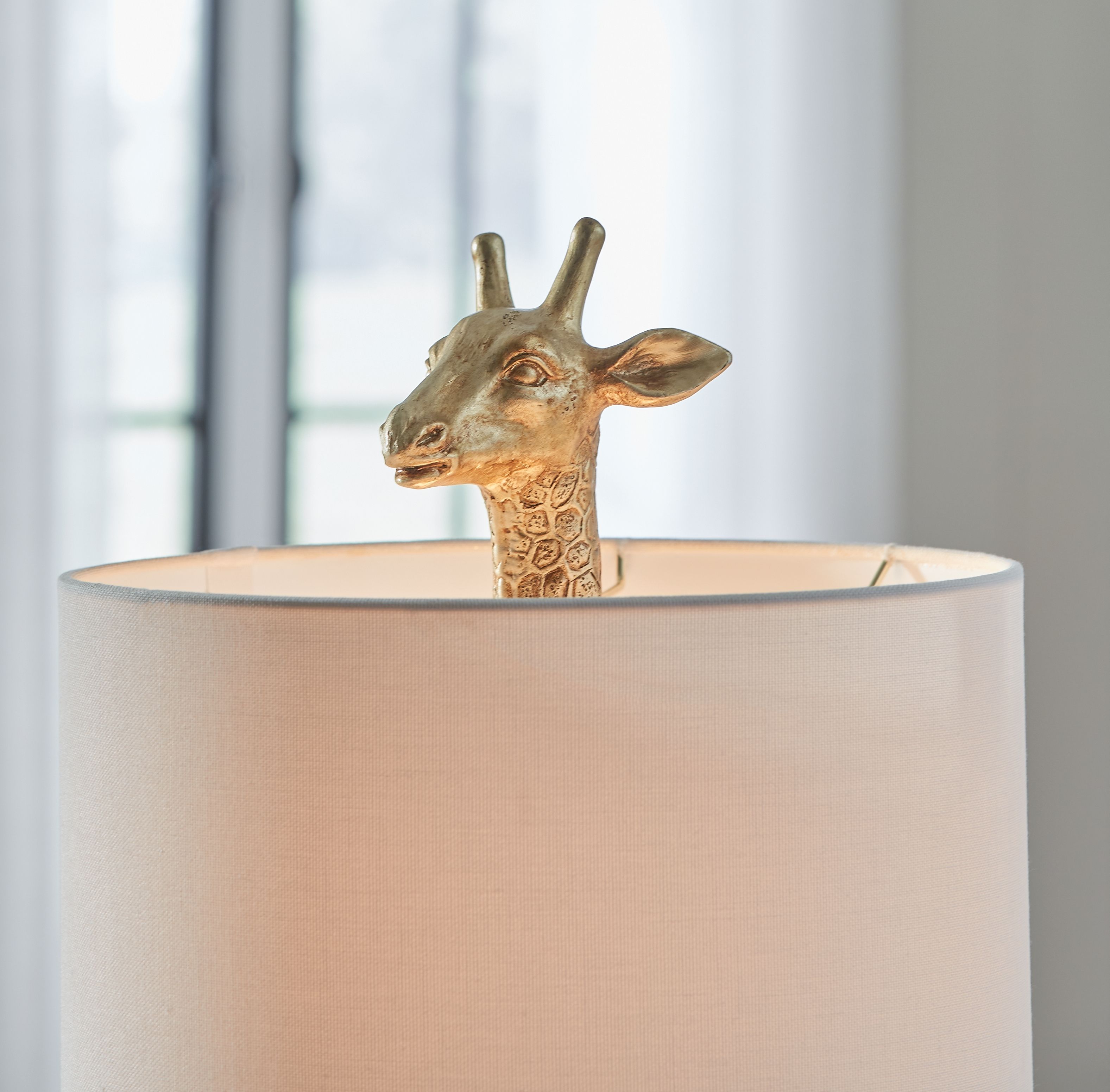 Ashley Furniture Ferrison - Poly Table Lamp - Gold Finish - Image 3