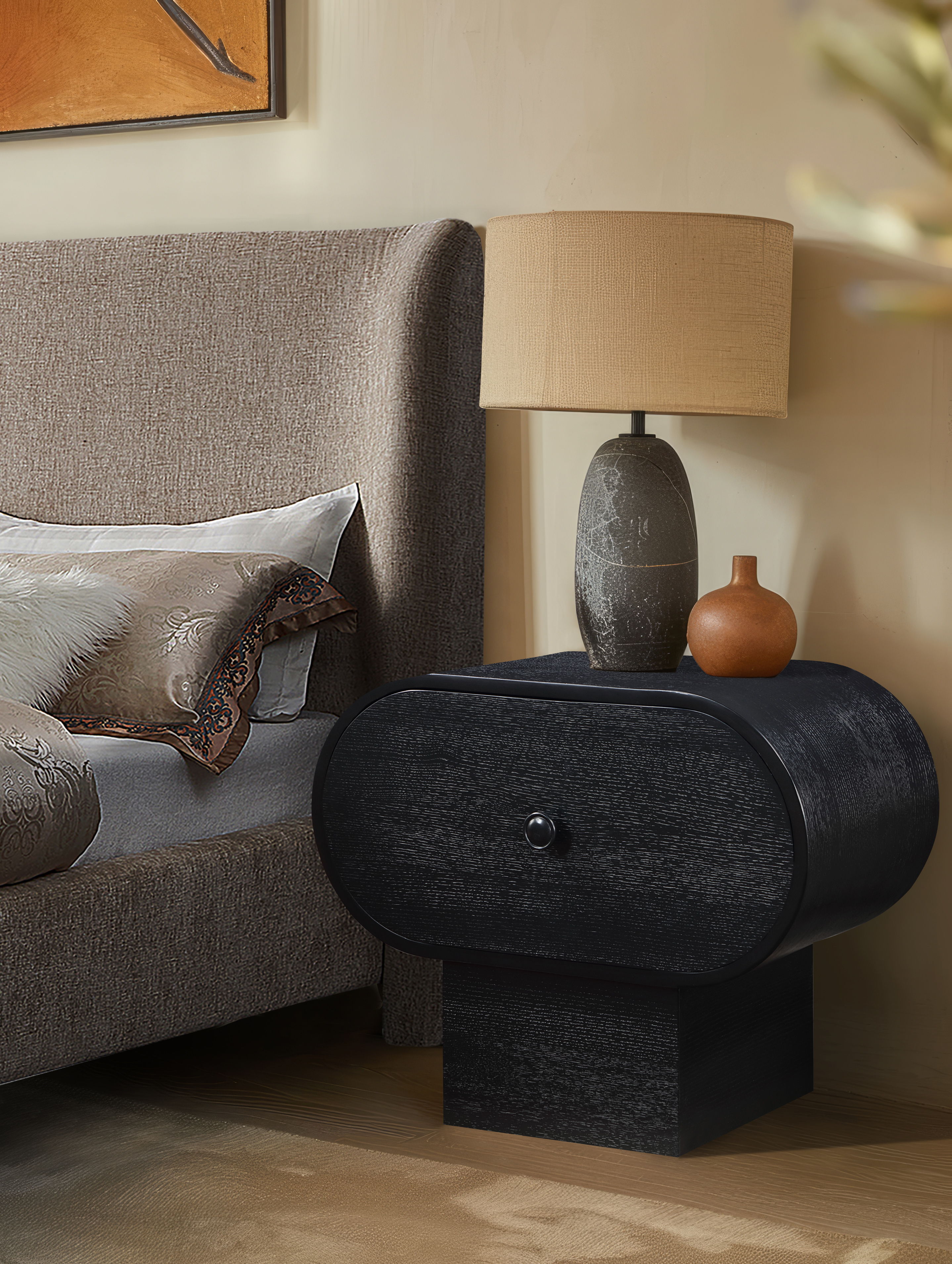Harlow - Night Stand - Black