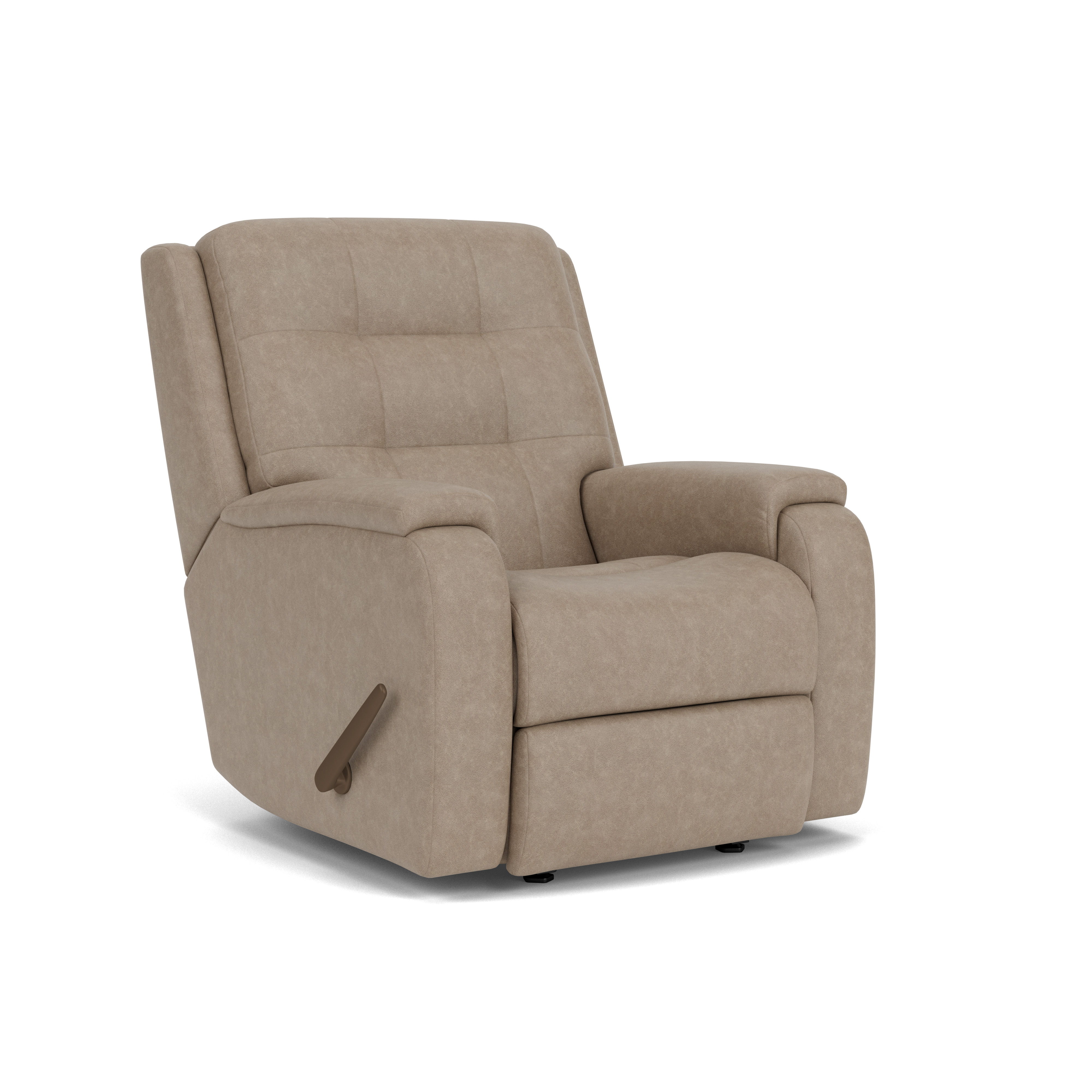 Arlo - Transitional Fabric Recliner, gray