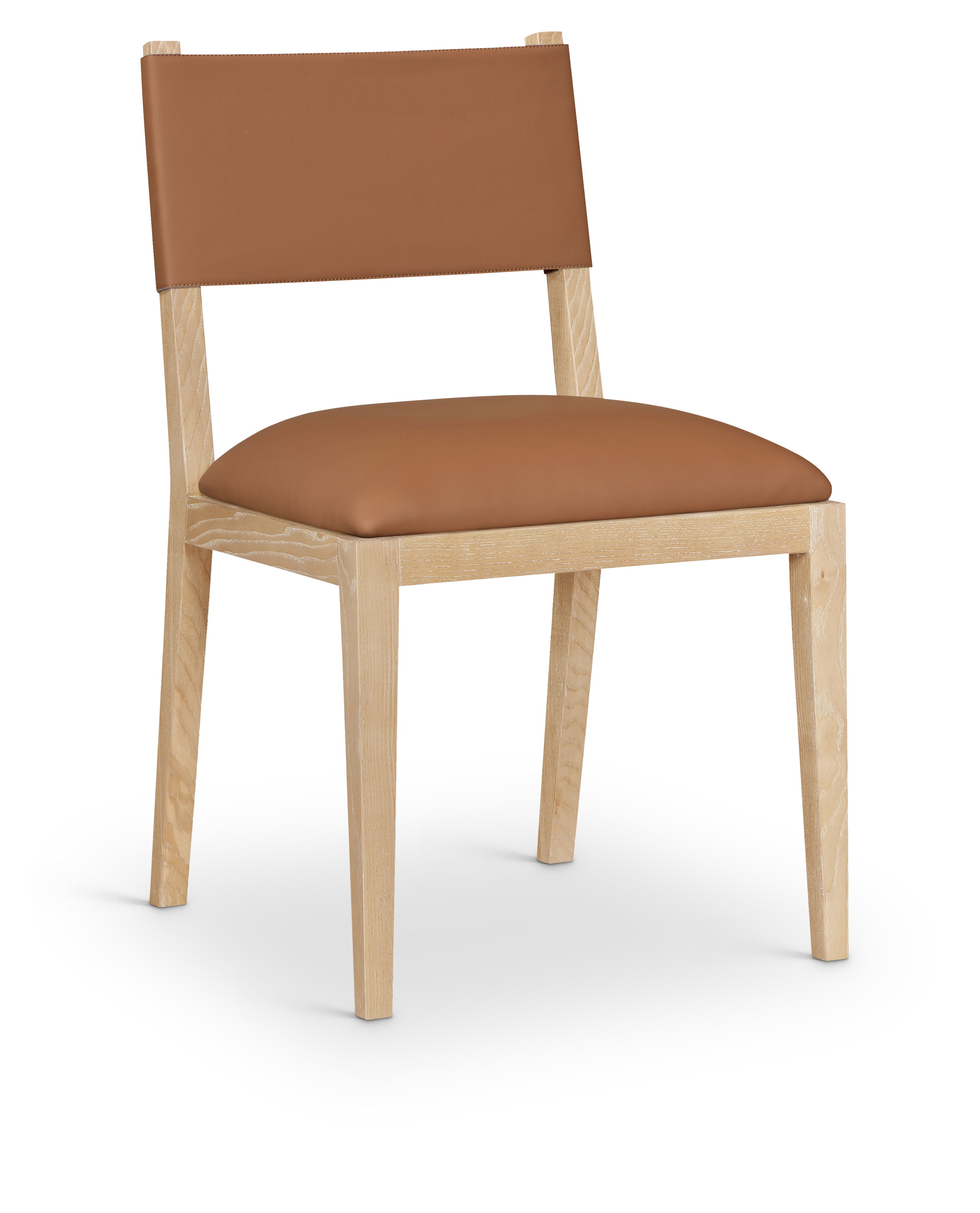 Avon - Vegan Leather Dining Side Chair (Set of 2) - Cognac