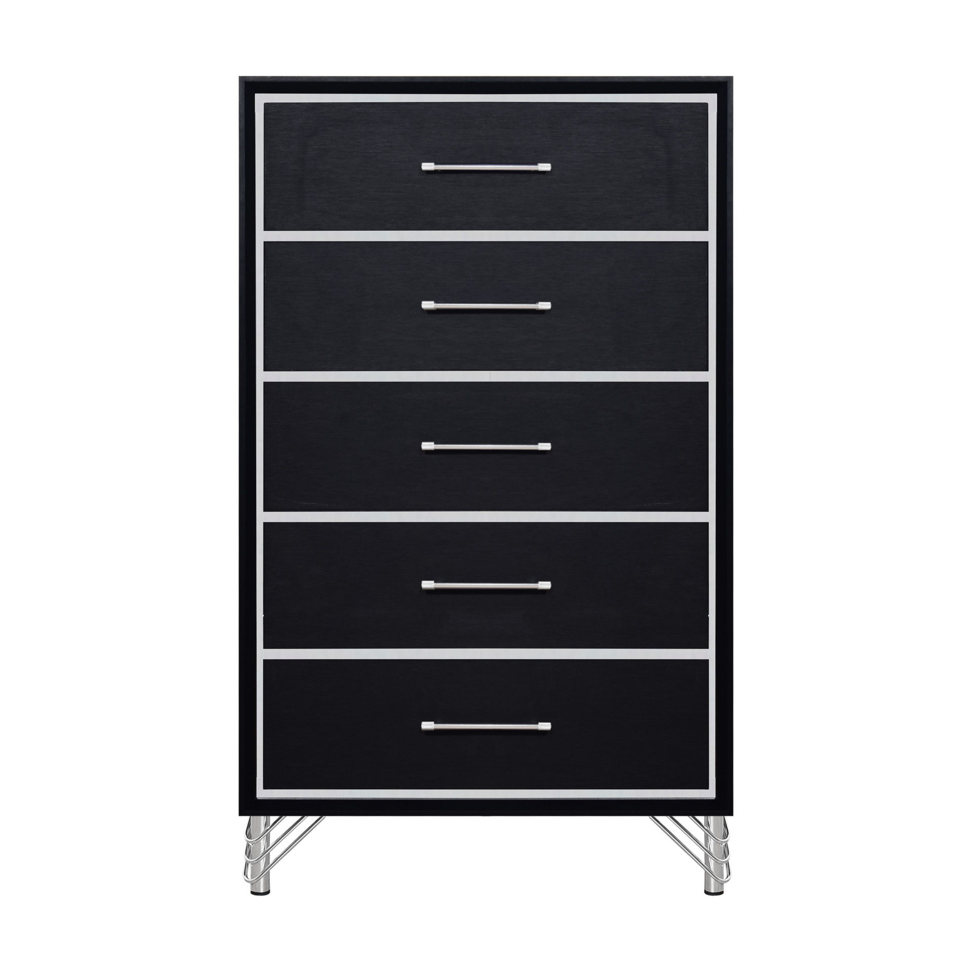 Ava - 5 Drawer Chest - Ebony