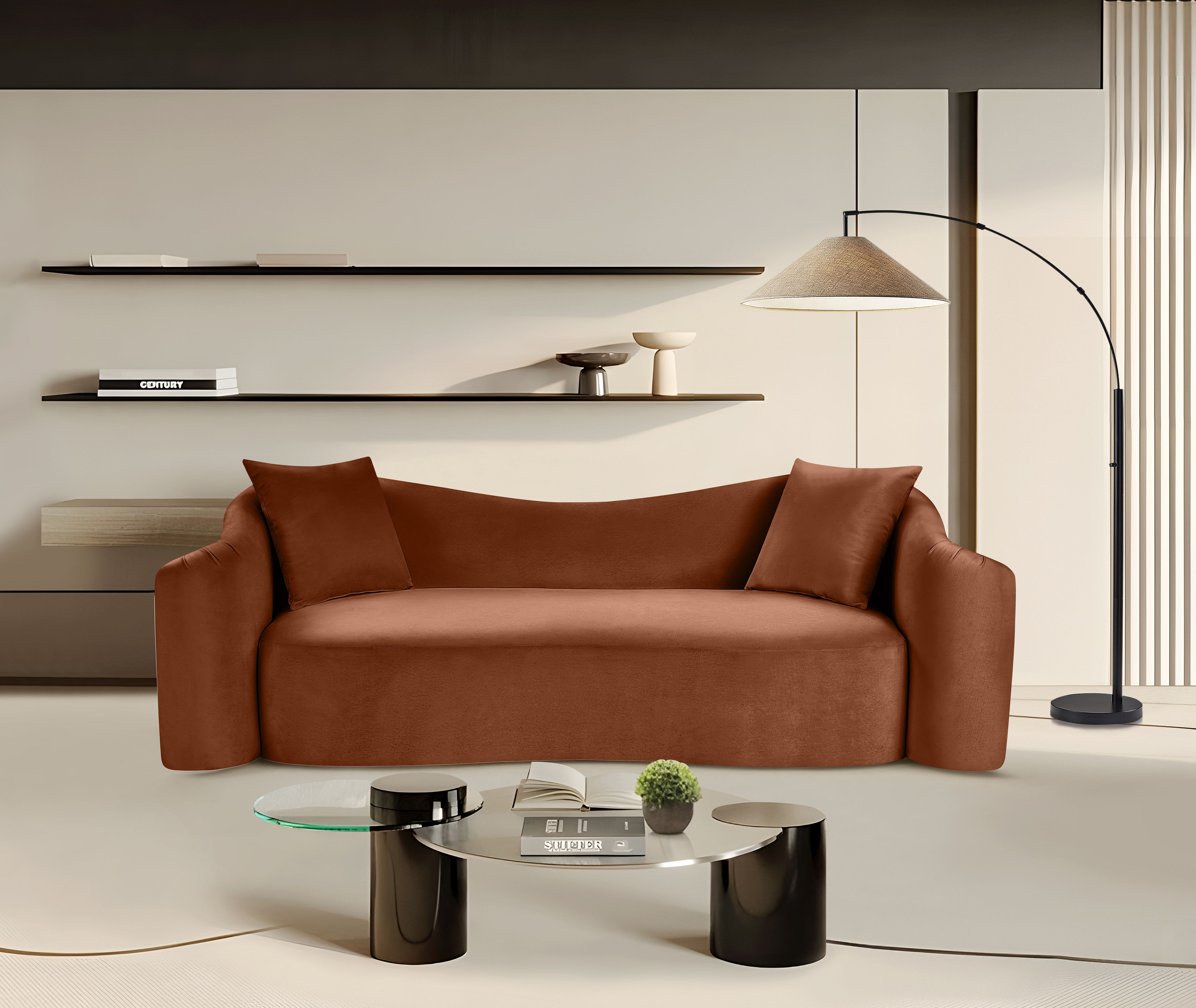 Destin - Sofa - Cognac
