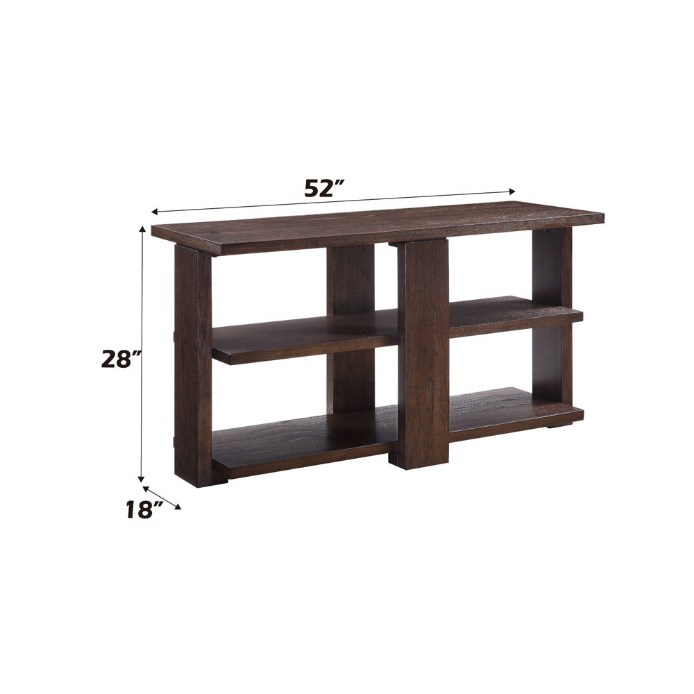 Niamey - Sofa Table - Walnut, dark brown, view 2
