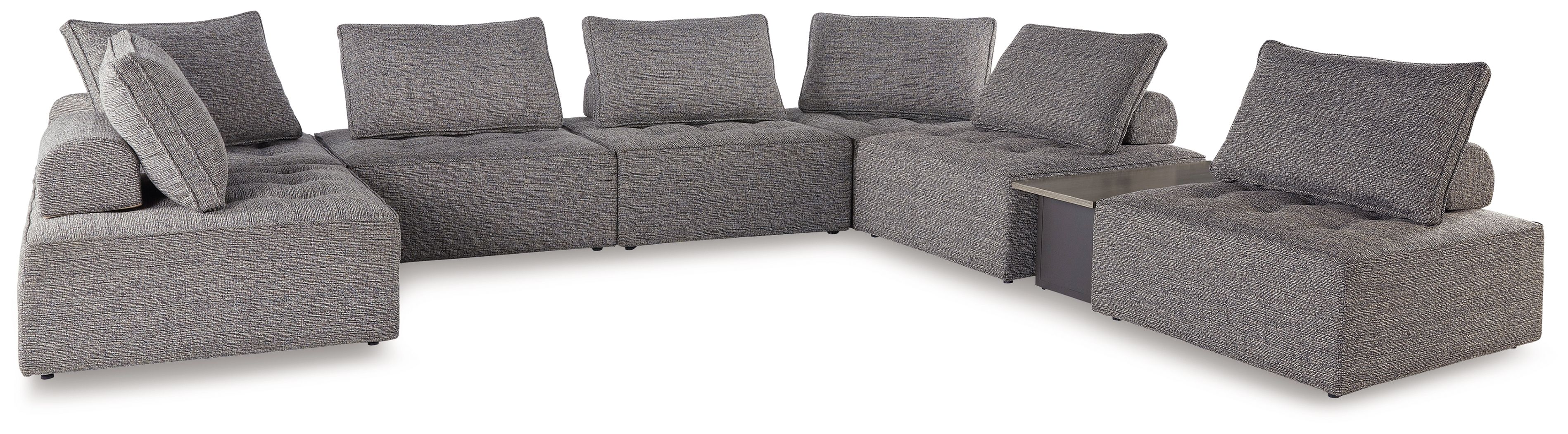 8 Pc · Outdoor Sectional With End Table