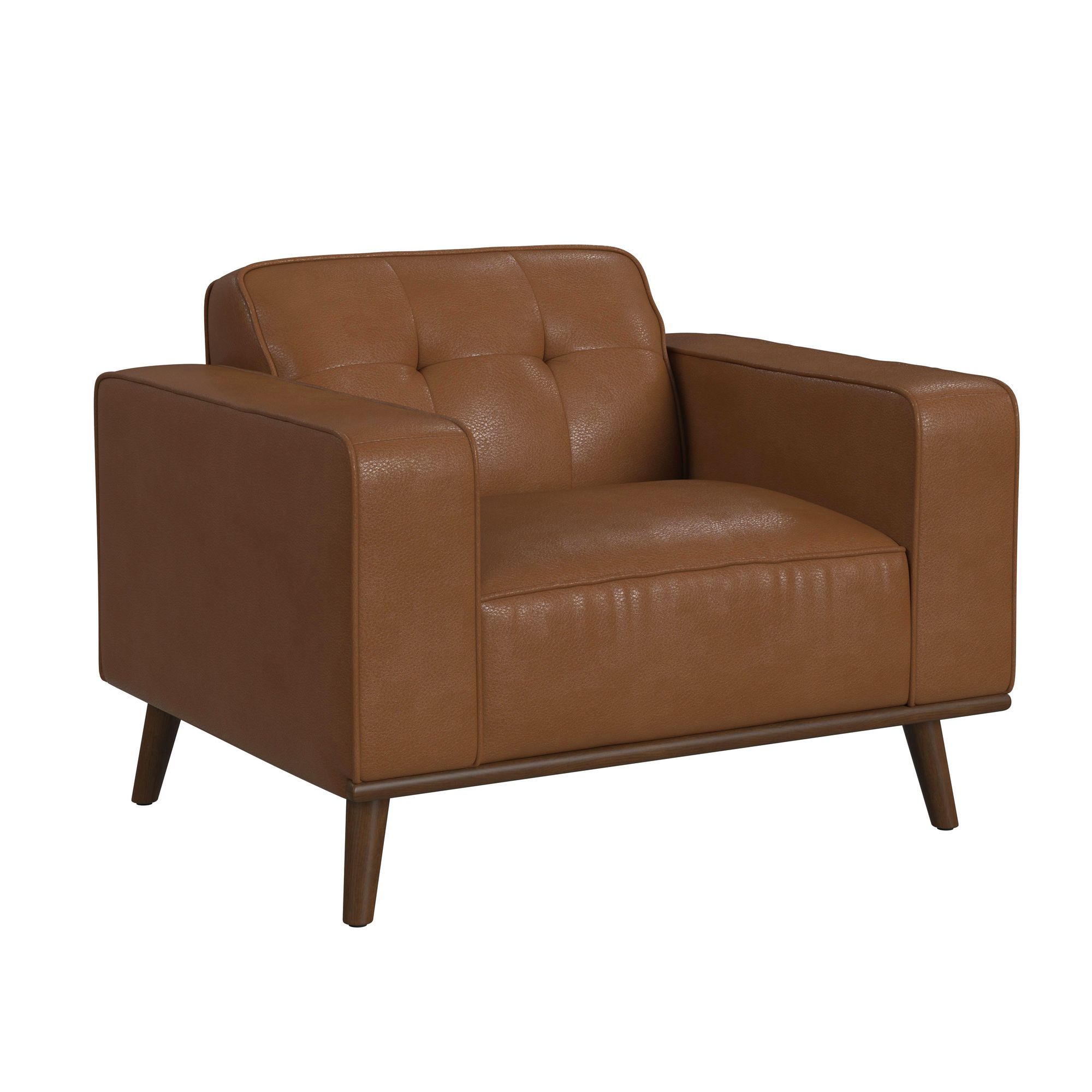 Destiny - Chair With Wood Front - Pebble Tan