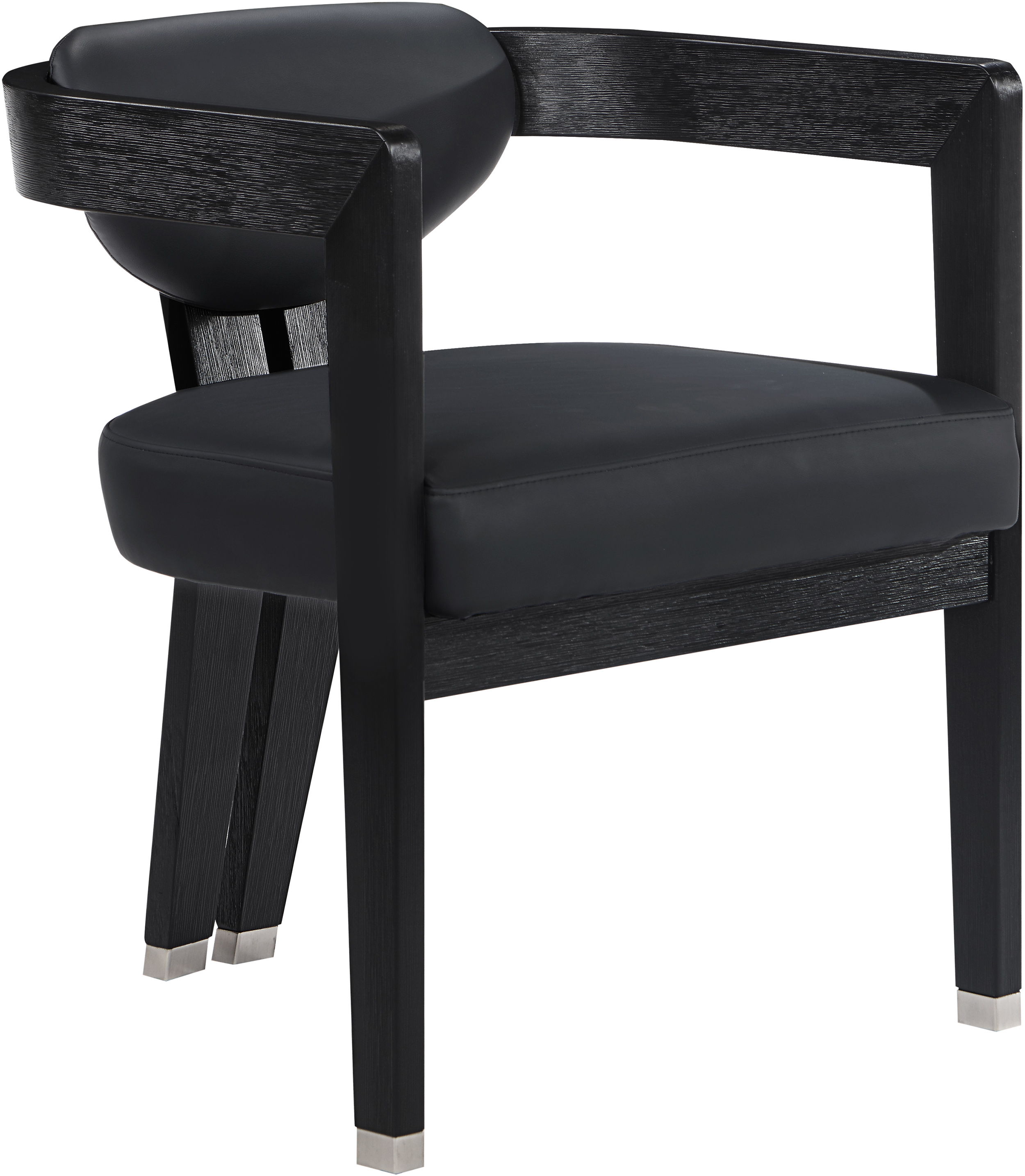 Carlyle - Dining Chair - Black - Faux Leather
