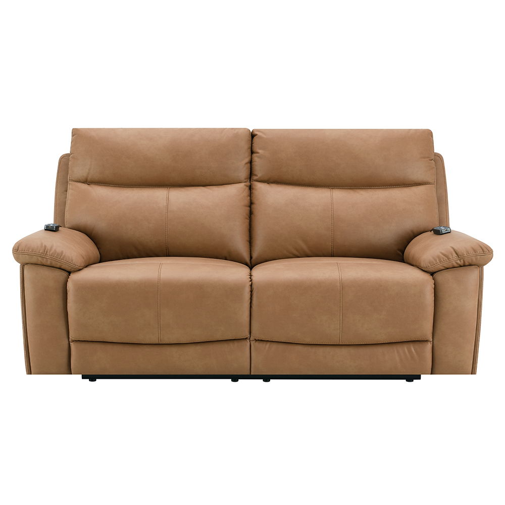 Chavis - Power Motion Loveseat With USB & Power Headrest - Brown, light brown, view 3